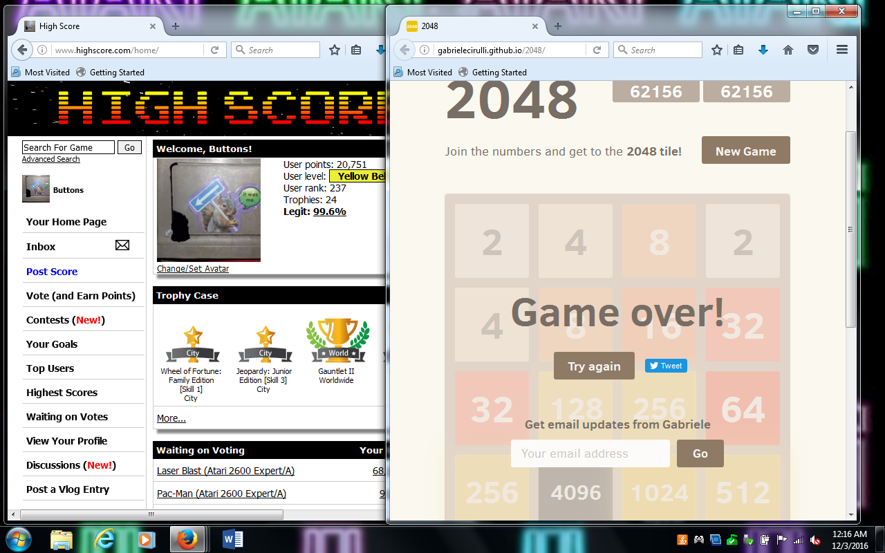 2048 62,156 points