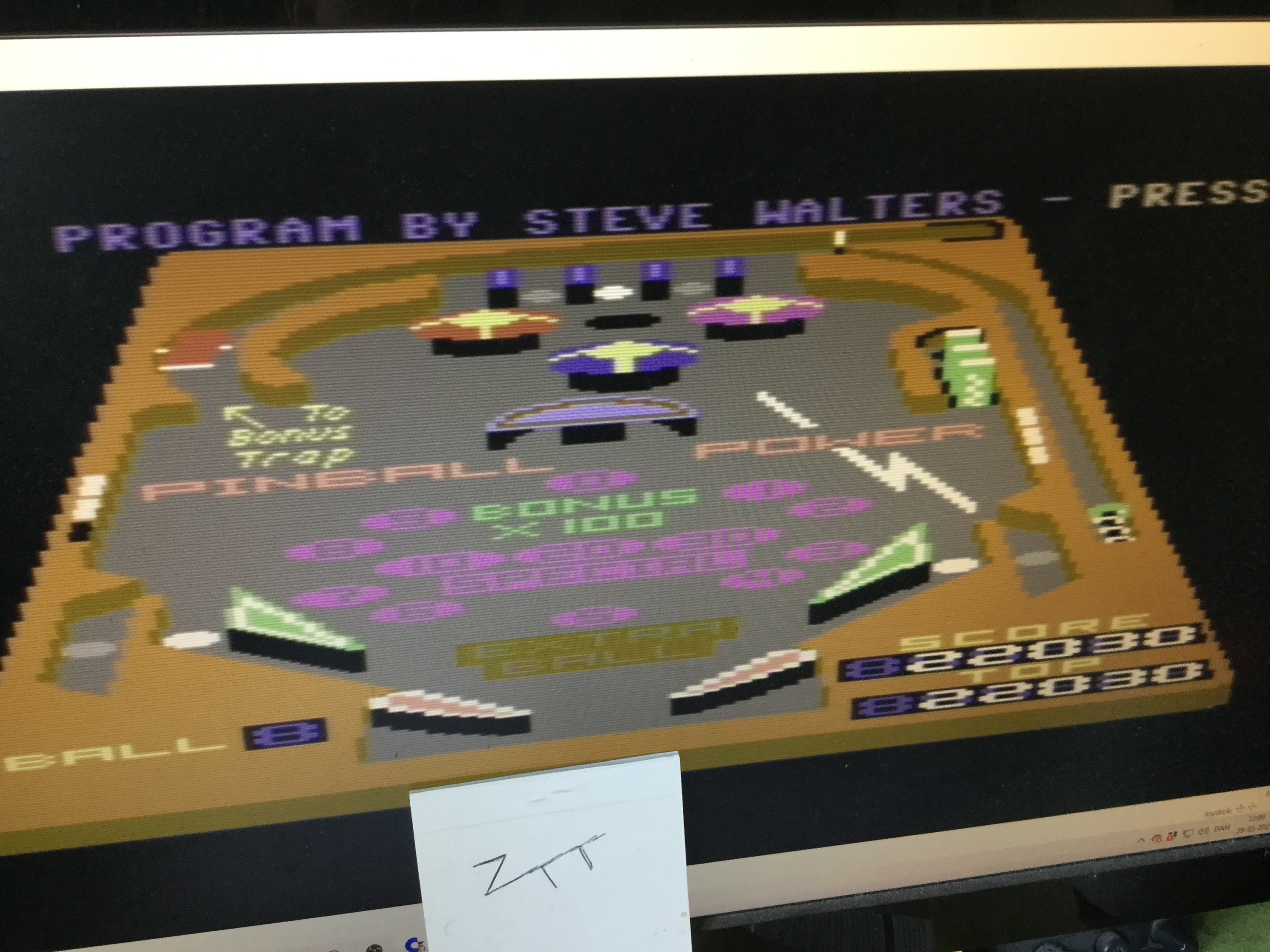 Frankie: 3D Pinball (Commodore 64 Emulated) 22,030 points on 2021-05-29 04:19:52