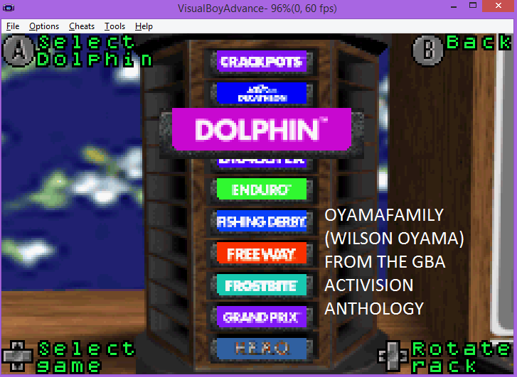 oyamafamily: Activision Anthology: Dolphin [Game 1B] (GBA Emulated) 300,000 points on 2016-07-01 18:29:31