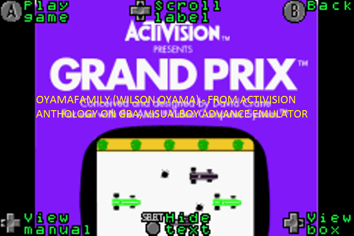 oyamafamily: Activision Anthology: Grand Prix [Game 4B] (GBA Emulated) 0:02:23.52 points on 2016-07-21 10:20:20