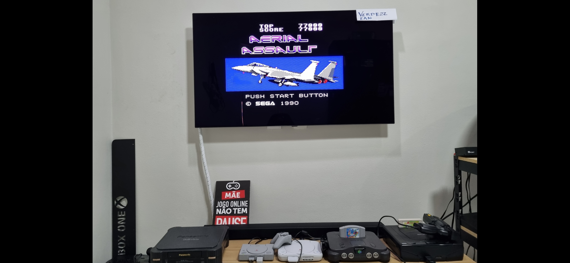 Verde22: Aerial Assault [Easy] (Sega Master System Emulated) 77,000 points on 2022-07-31 10:01:59