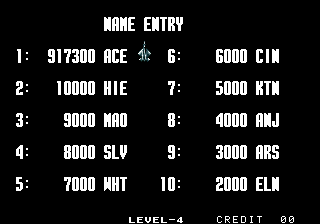 Dumple: Aero Fighters 2 / Sonic Wings 2 [sonicwi2] (Arcade Emulated / M.A.M.E.) 917,300 points on 2016-06-01 22:39:12