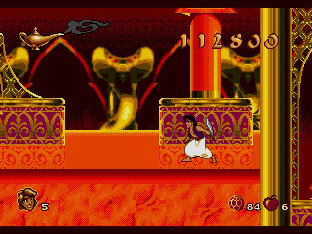 trivia212005: Aladdin [Normal] (Sega Genesis / MegaDrive Emulated) 112,800 points on 2017-09-26 18:03:44