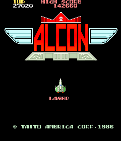 Maxwel: Alcon [US] [alcon] (Arcade Emulated / M.A.M.E.) 142,660 points on 2016-01-22 09:13:29