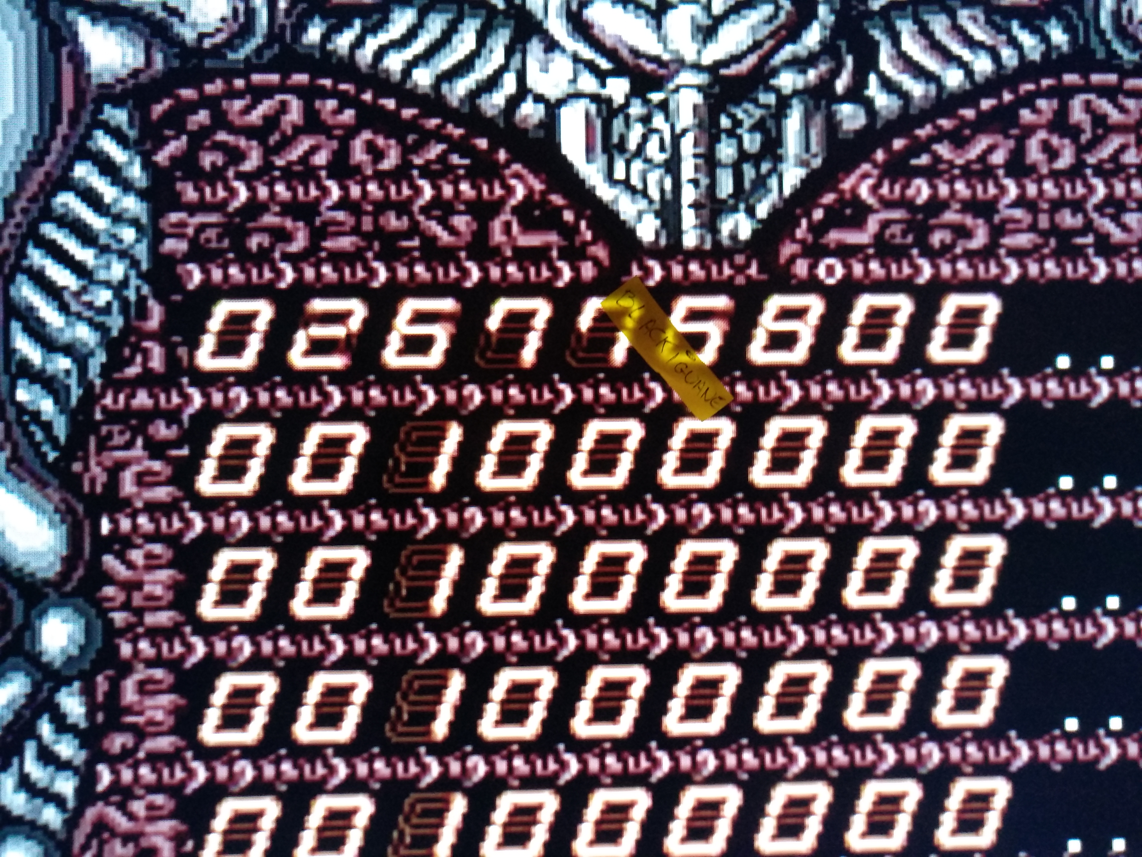 Blackiguane: Alien Crush (TurboGrafx-16/PC Engine) 26,776,800 points on 2019-04-07 11:10:37