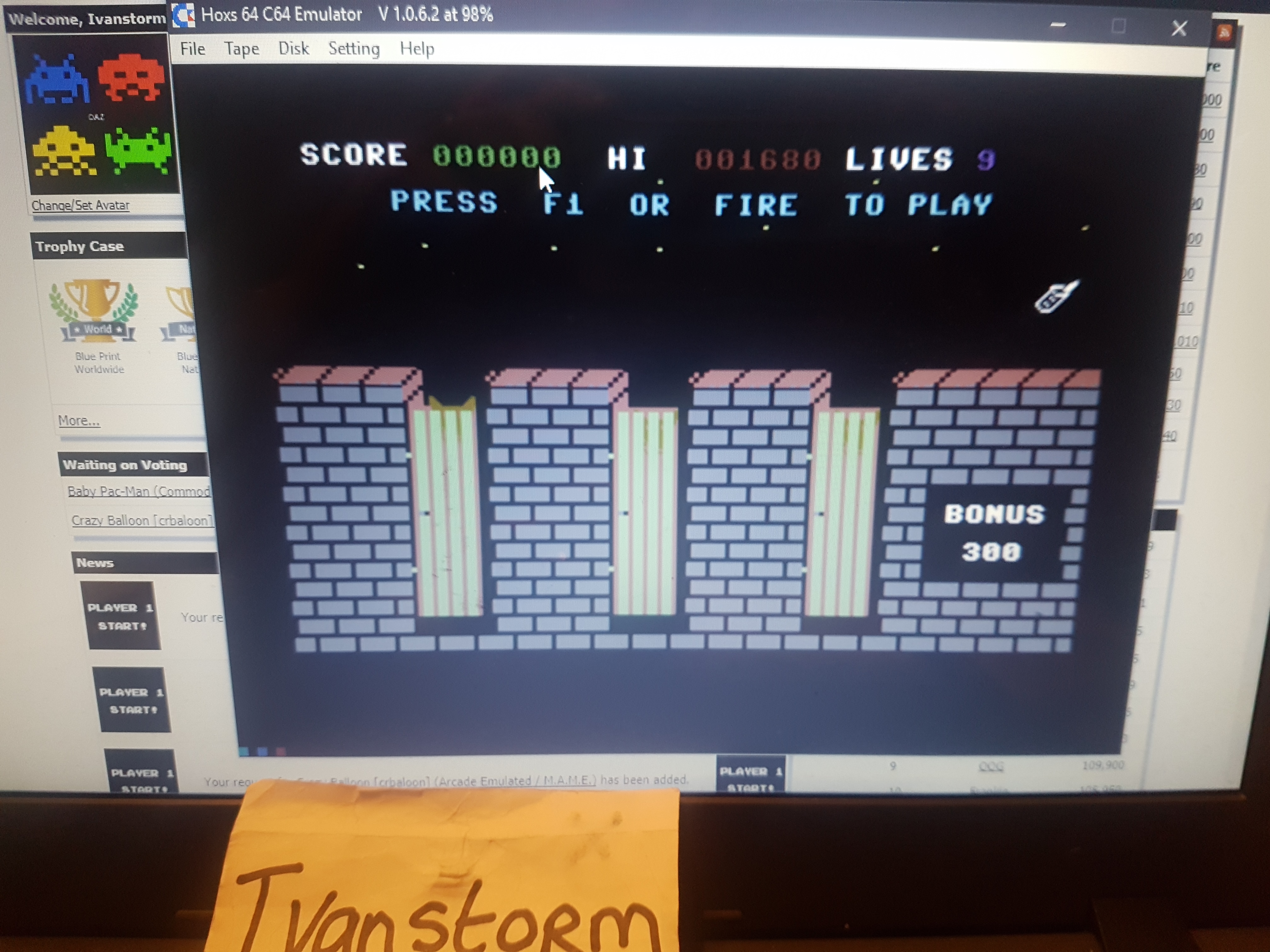 Ivanstorm1973: Alley Cat (Commodore 64 Emulated) 1,680 points on 2018-03-01 14:14:40
