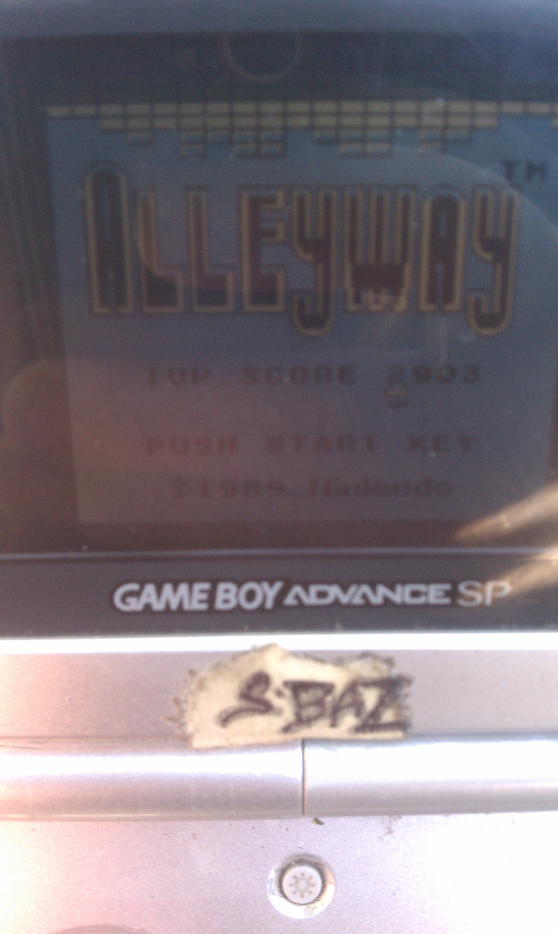 S.BAZ: Alleyway (Game Boy) 12,903 points on 2016-07-04 11:10:15