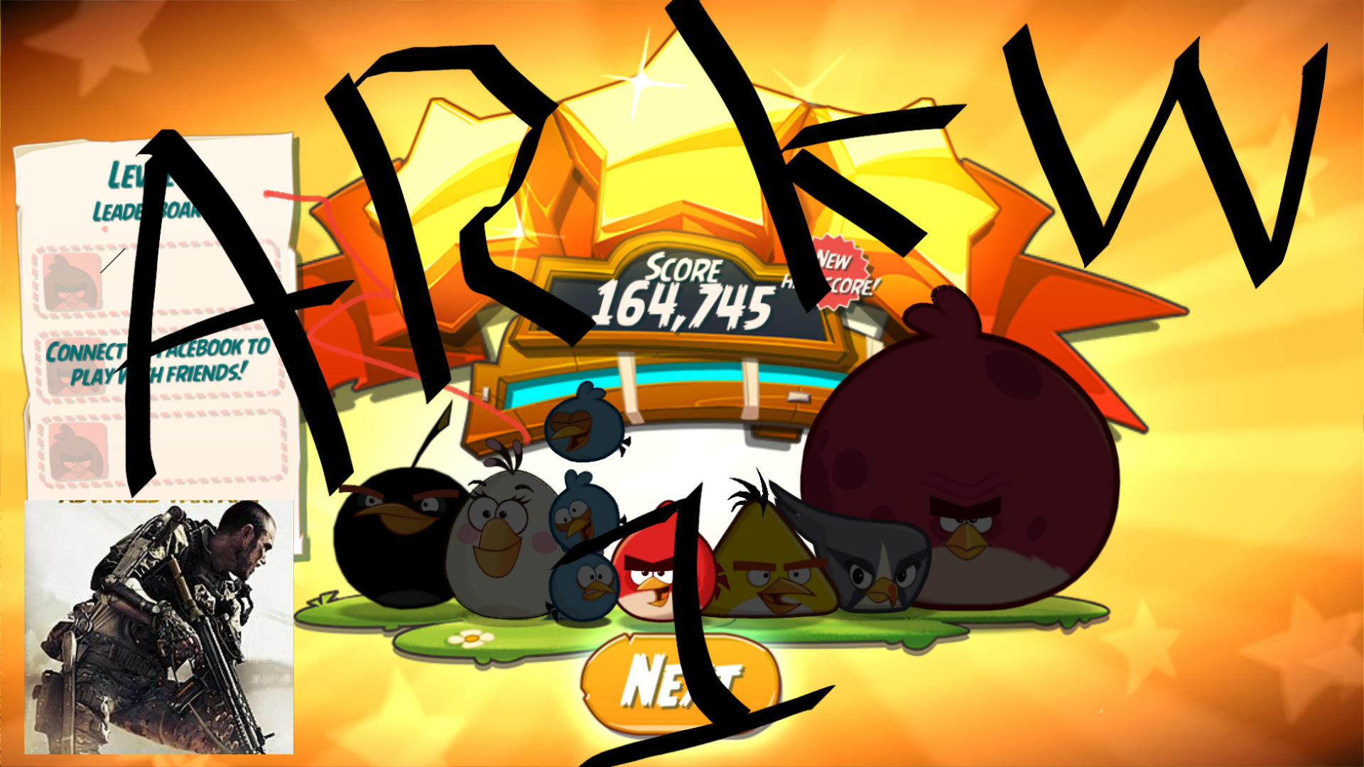 ArkW1: Angry Birds 2: Level 1 (Android) 164,745 points on 2019-05-19 09:24:08
