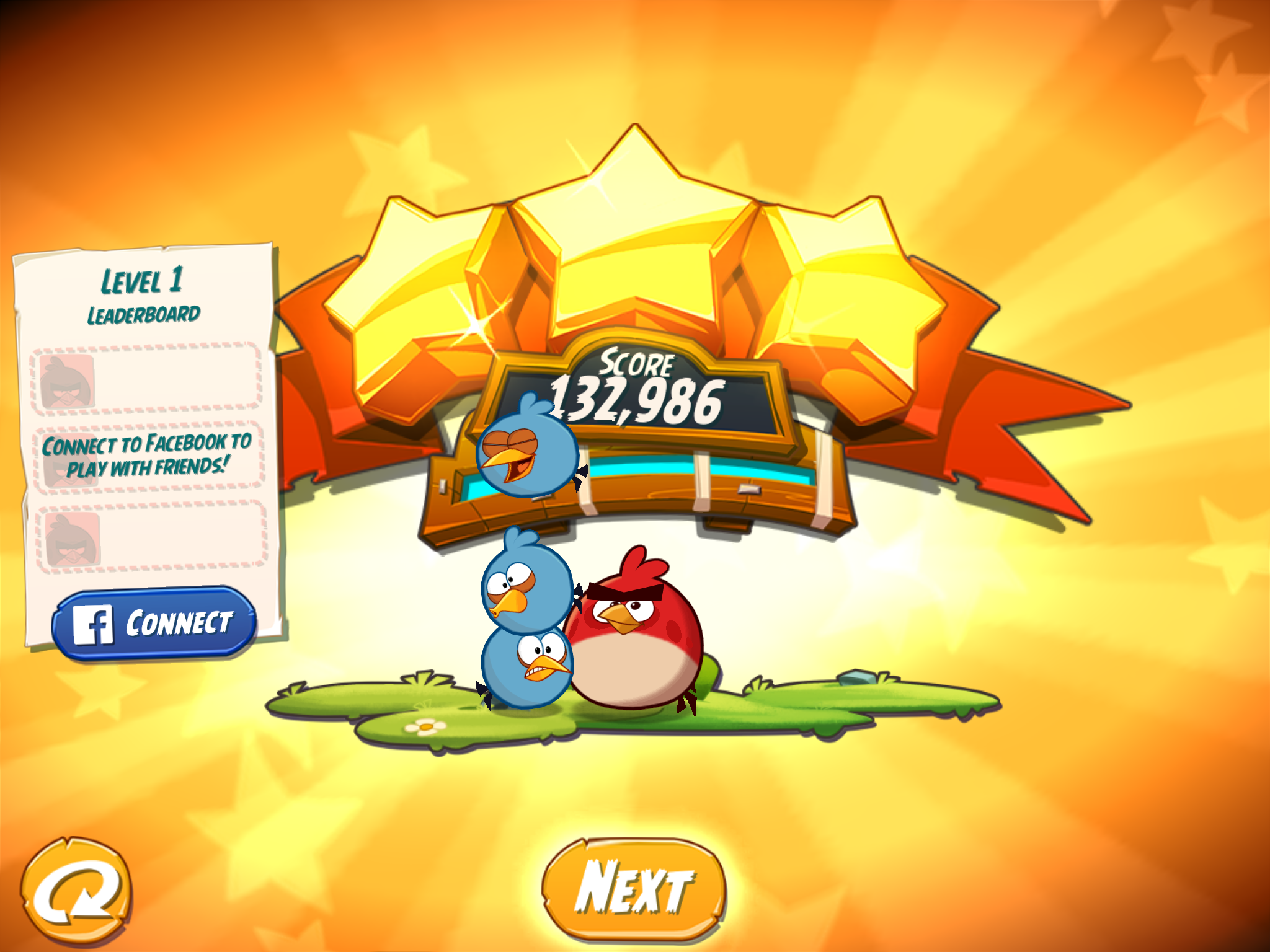 Spindy12: Angry Birds 2: Level 1 (iOS) 132,986 points on 2016-12-20 14:59:12