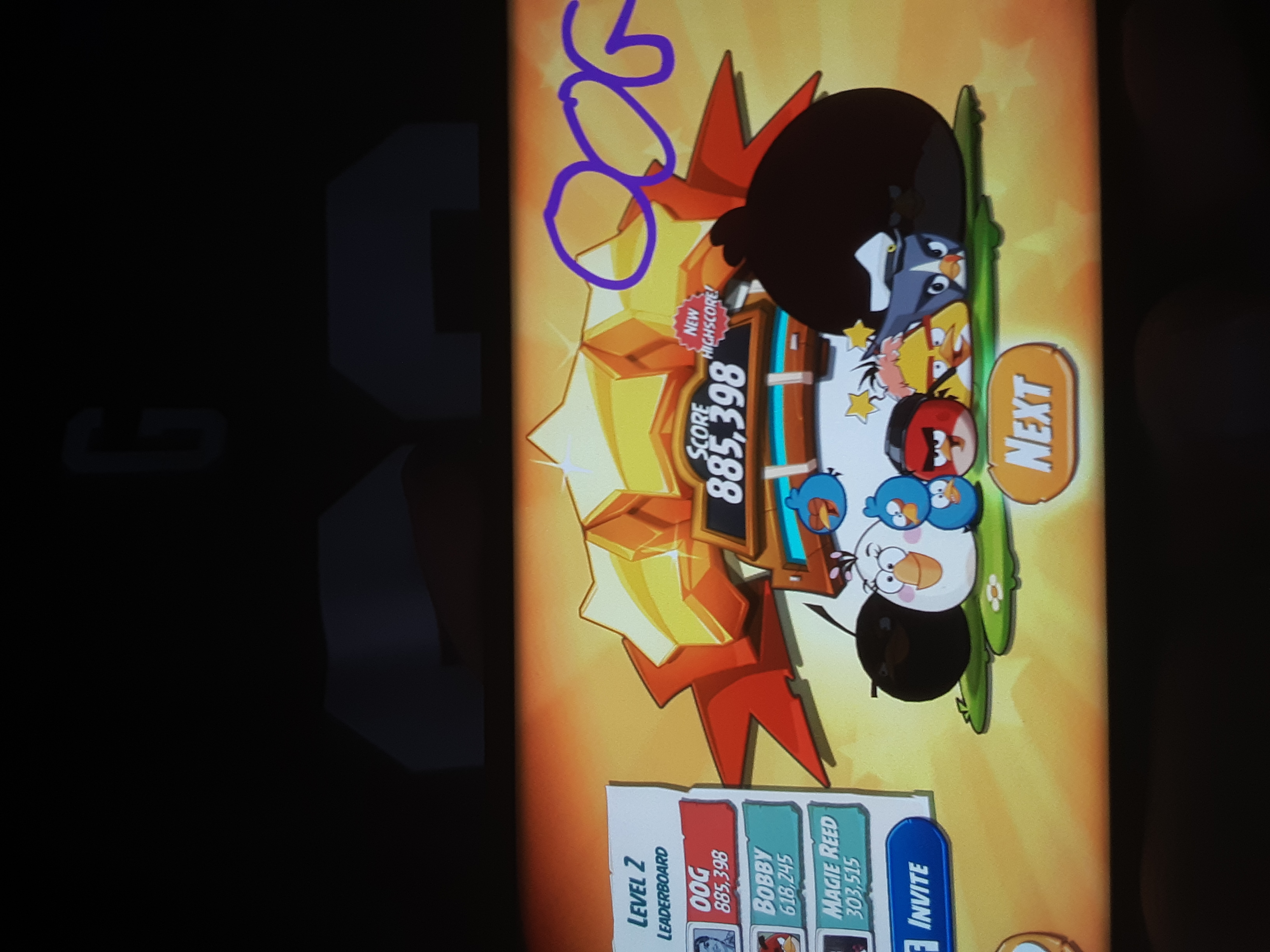 Angry Birds 2: Level 2 885,398 points