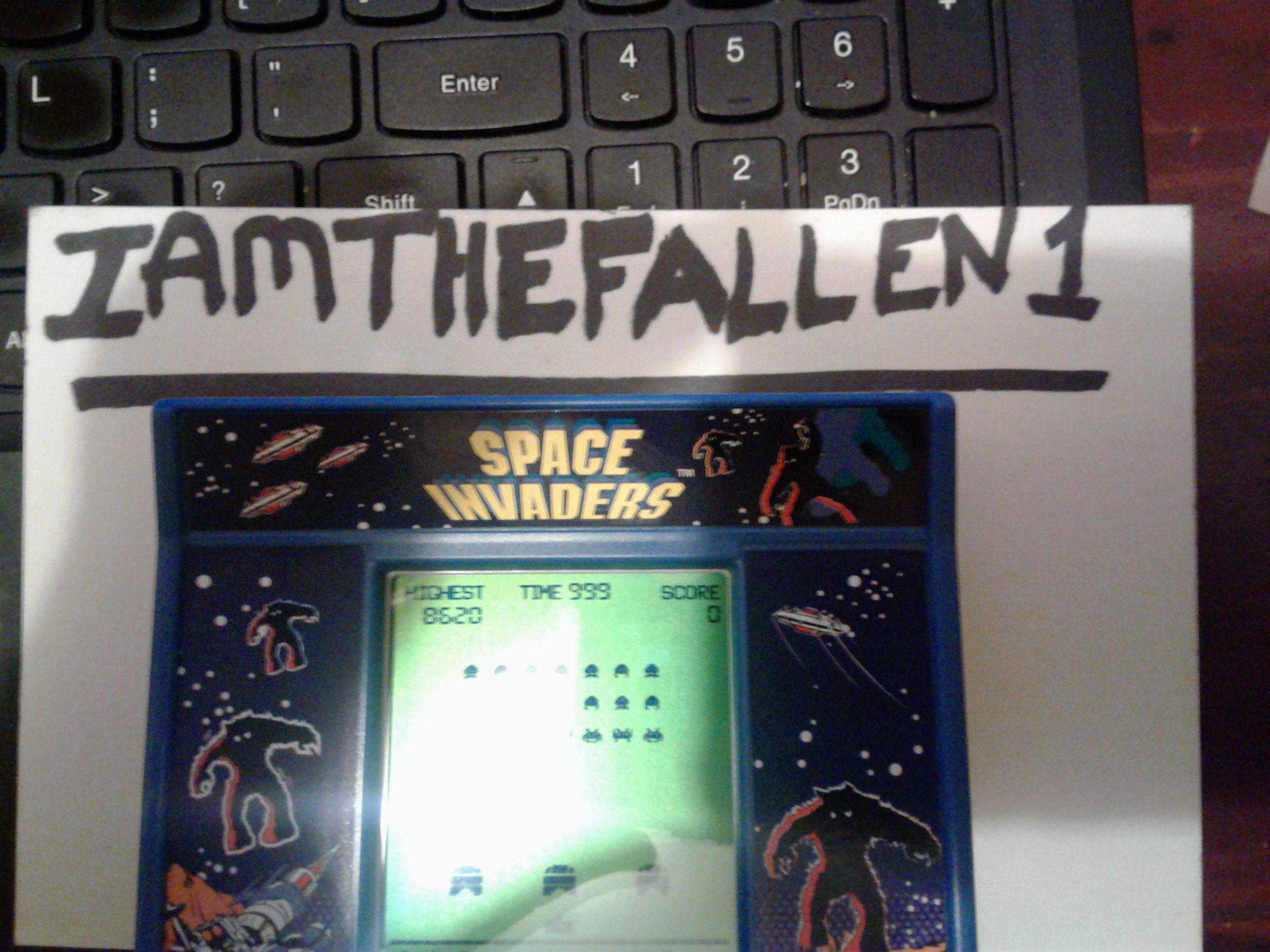 iamthefallen1: Arcade Classics 02: Space Invaders (Dedicated Handheld) 8,620 points on 2017-09-02 17:40:19