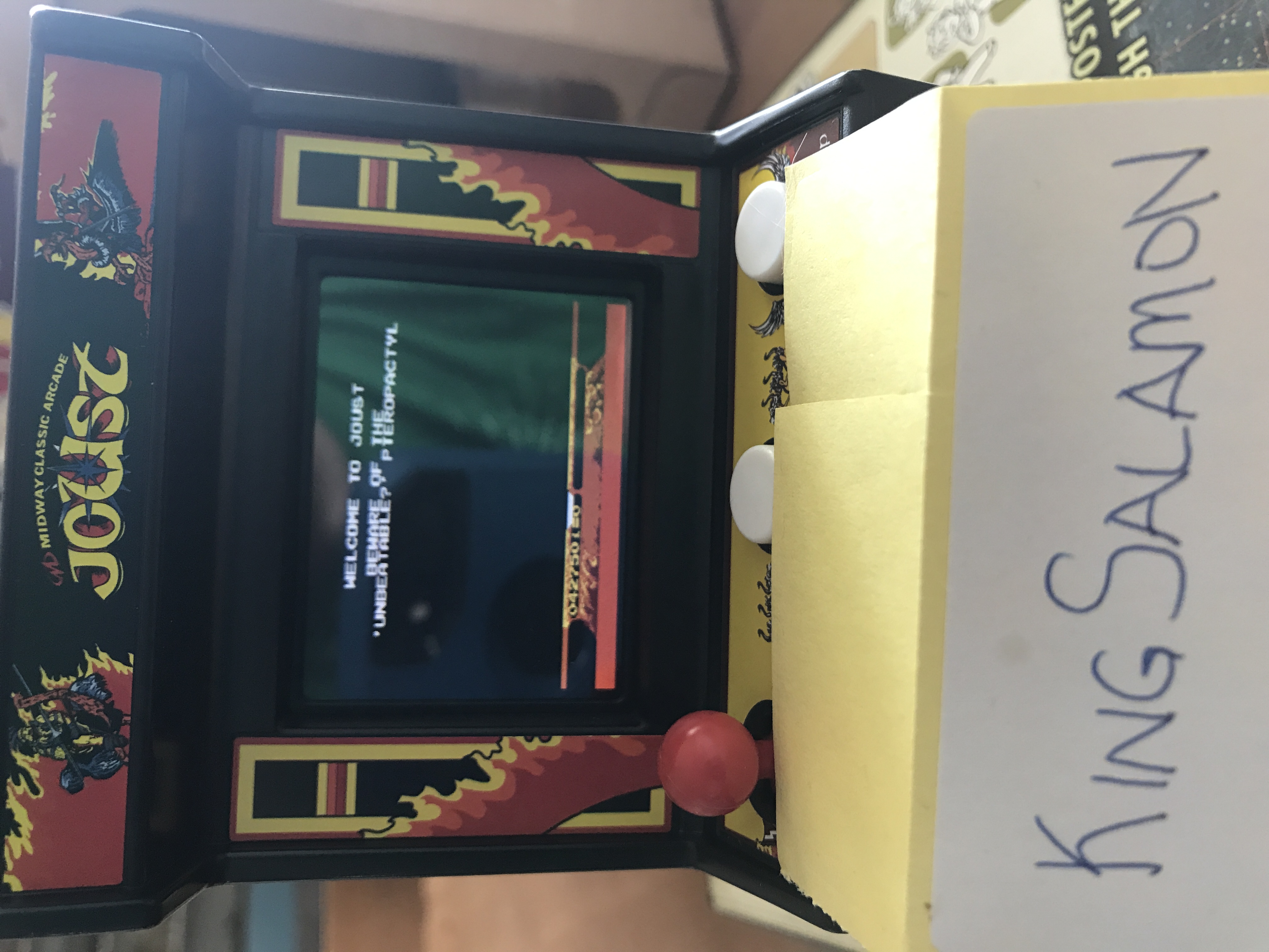 KingSalamon: Arcade Classics 08: Joust (Dedicated Handheld) 42,750 points on 2018-05-21 13:35:10