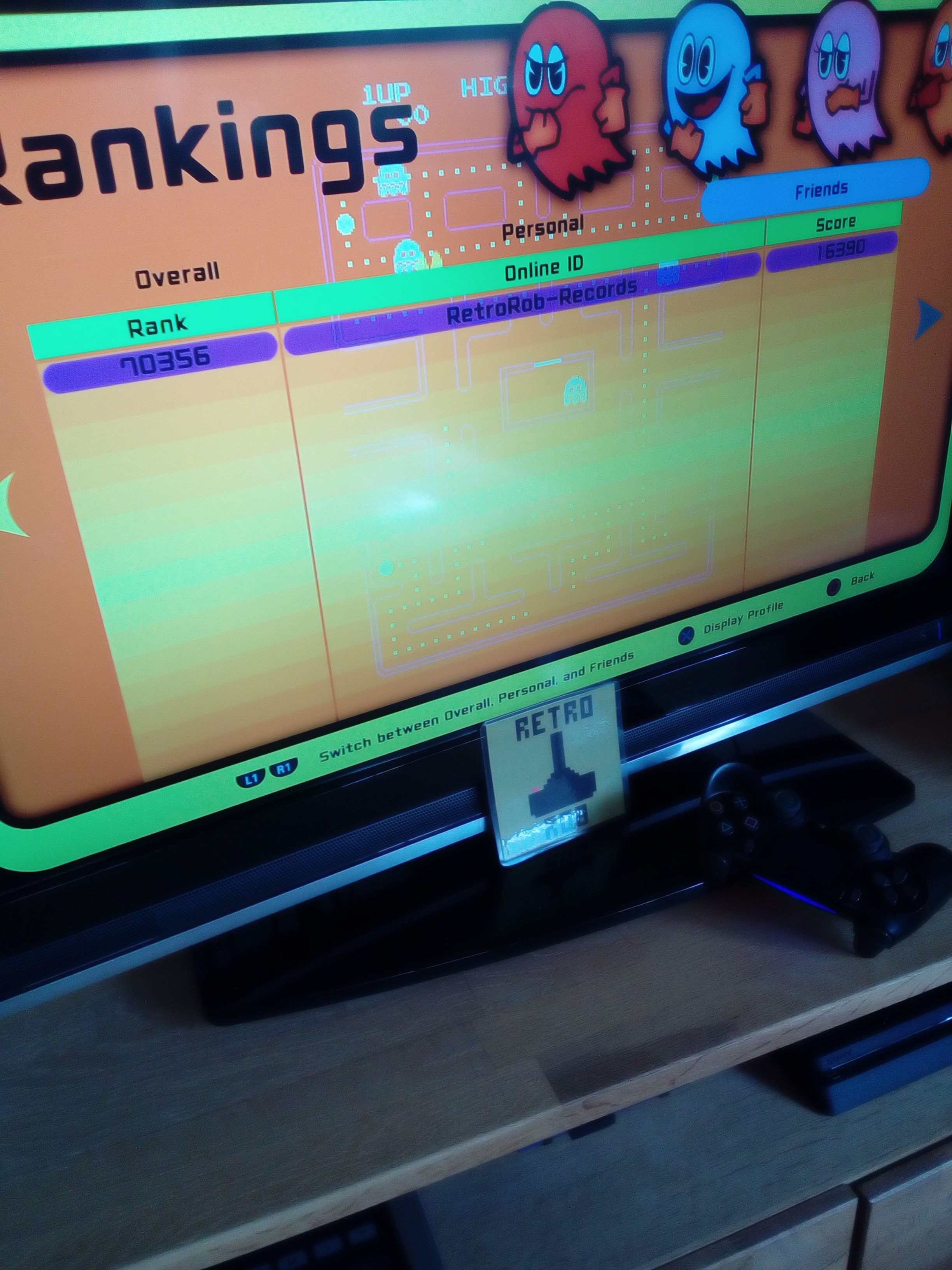 RetroRob: Arcade Game Series: Pac-Man (Playstation 4) 16,390 points on 2020-07-06 02:25:08