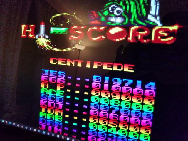 JES: Arcade Smash Hits: Centipede (Sega Master System Emulated) 19,714 points on 2019-01-02 21:56:58