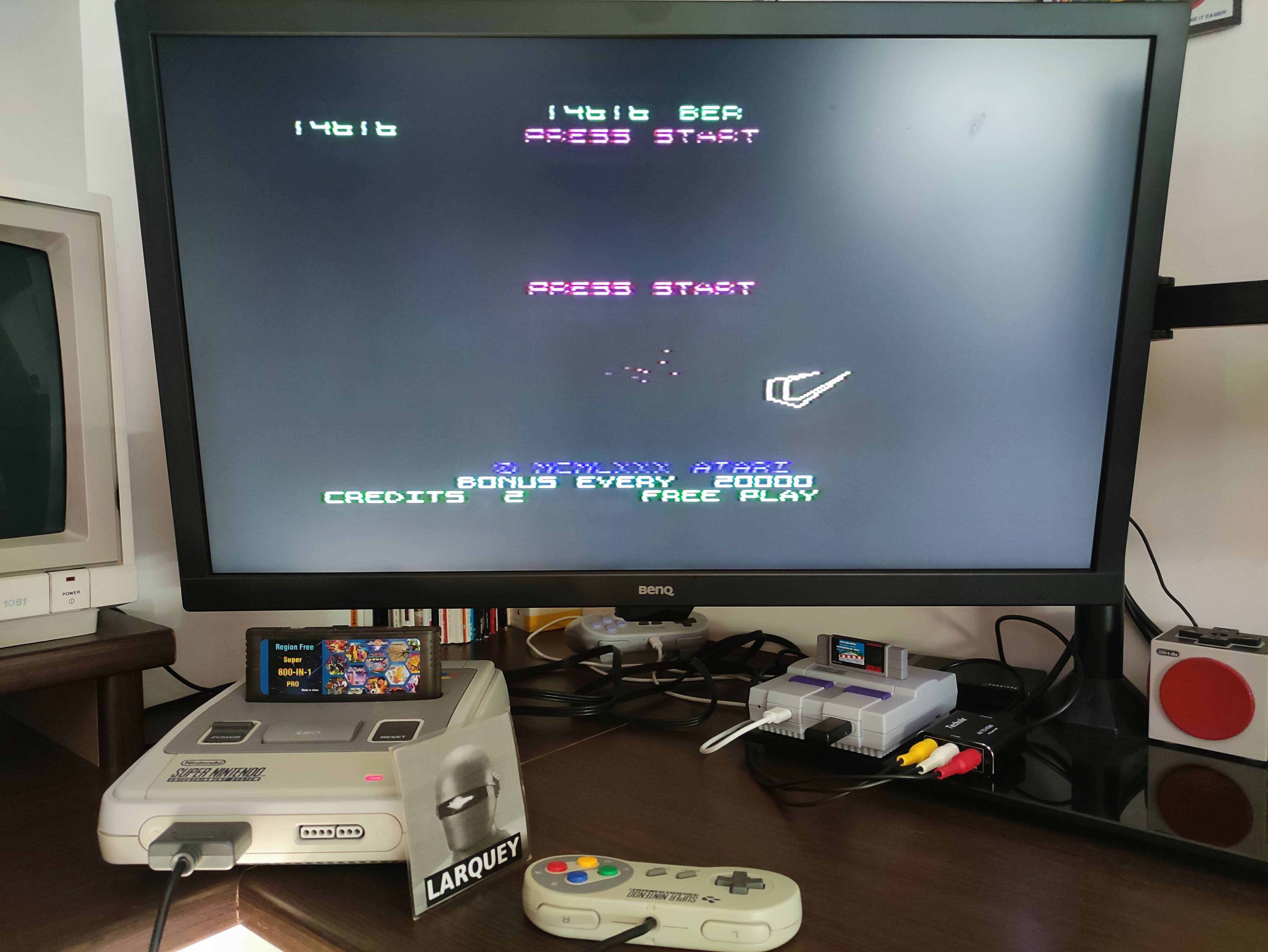 Larquey: Arcade`s Greatest Hits: The Atari Collection 1: Tempest (SNES/Super Famicom) 14,616 points on 2022-07-14 01:37:22