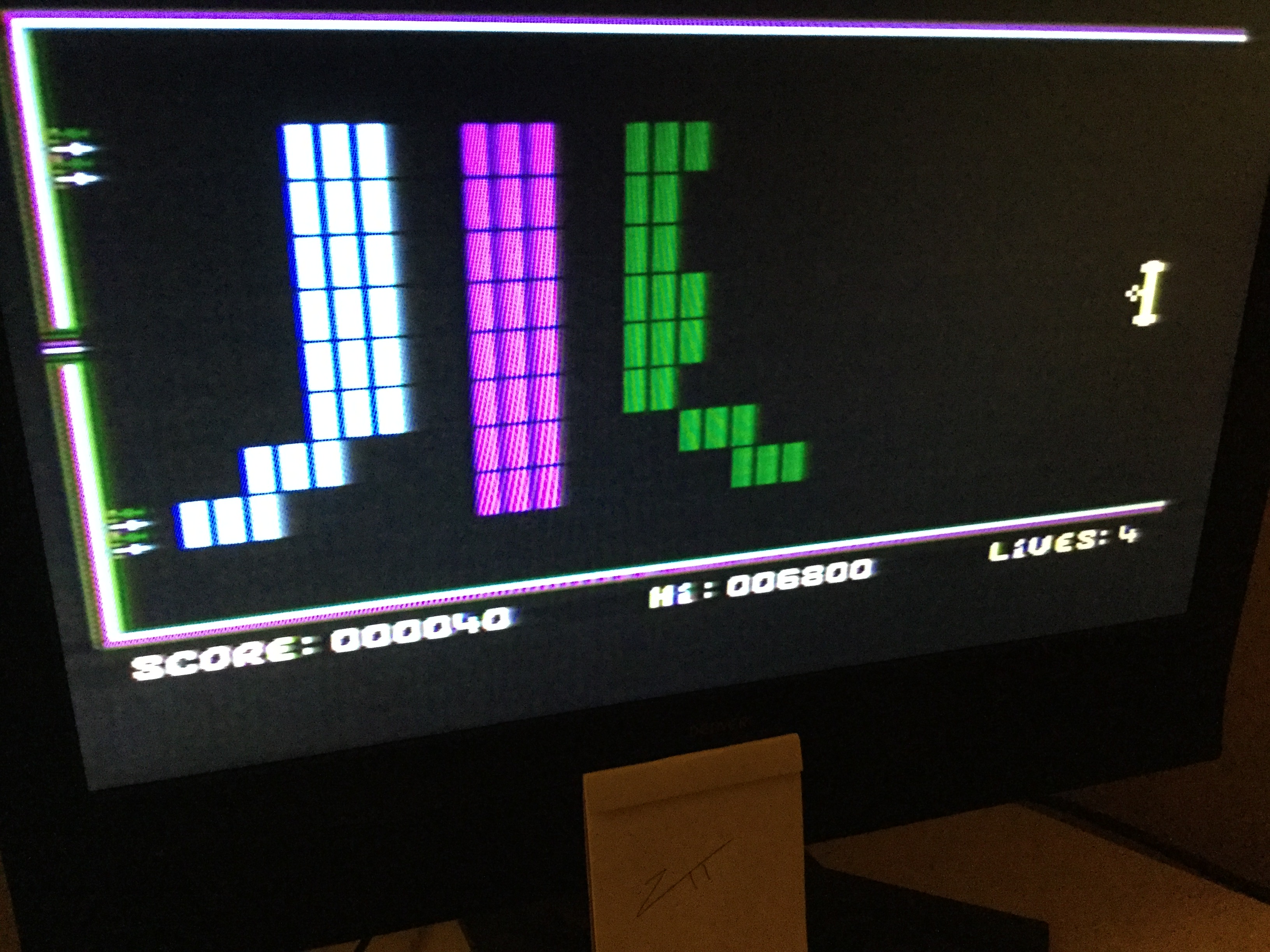 Frankie: Arkanoid II (Pink Softhard) (Atari 400/800/XL/XE) 6,800 points on 2023-02-27 11:10:40