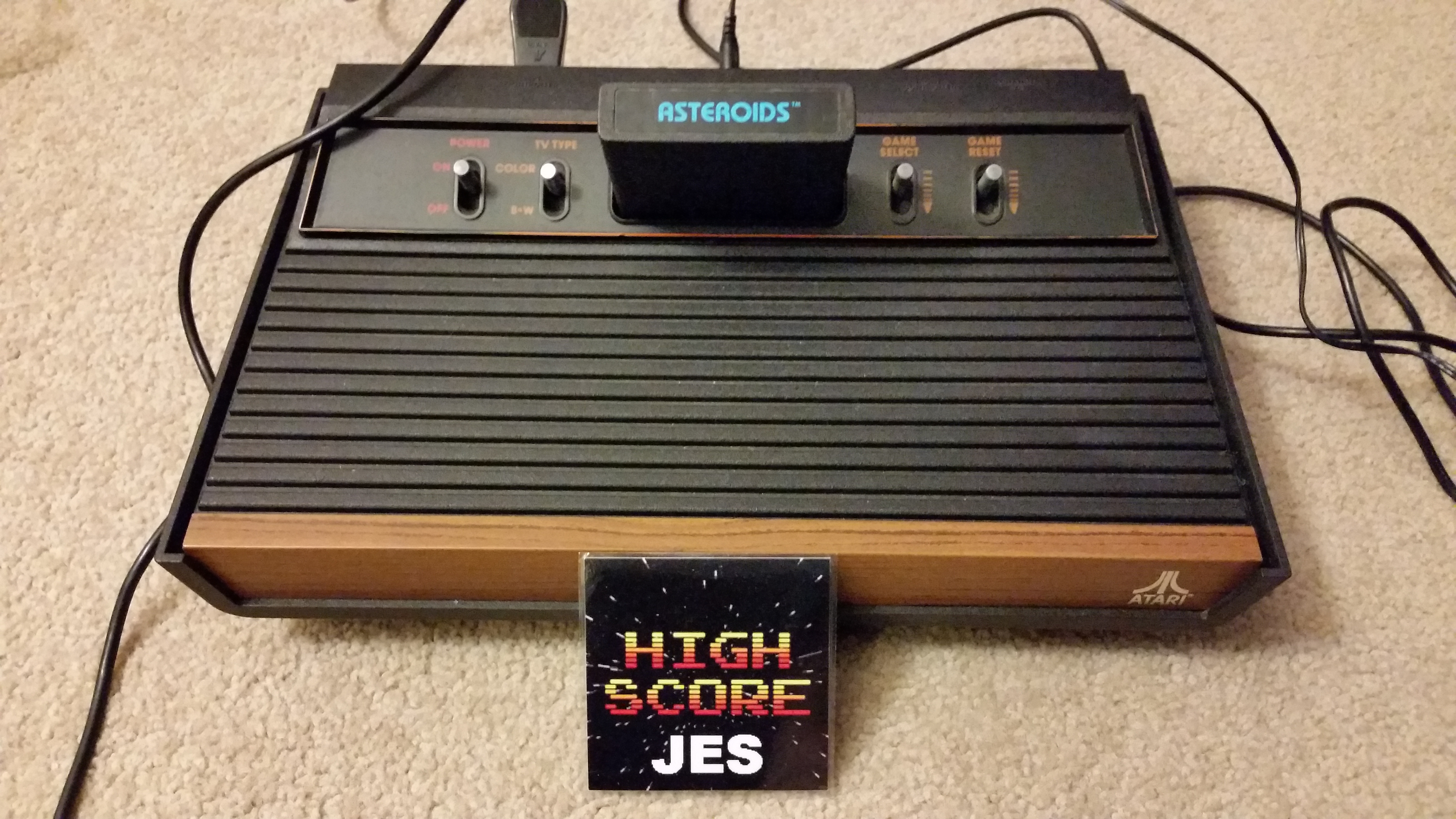 JES: Asteroids (Atari 2600 Novice/B) 2,400 points on 2016-12-19 22:08:08