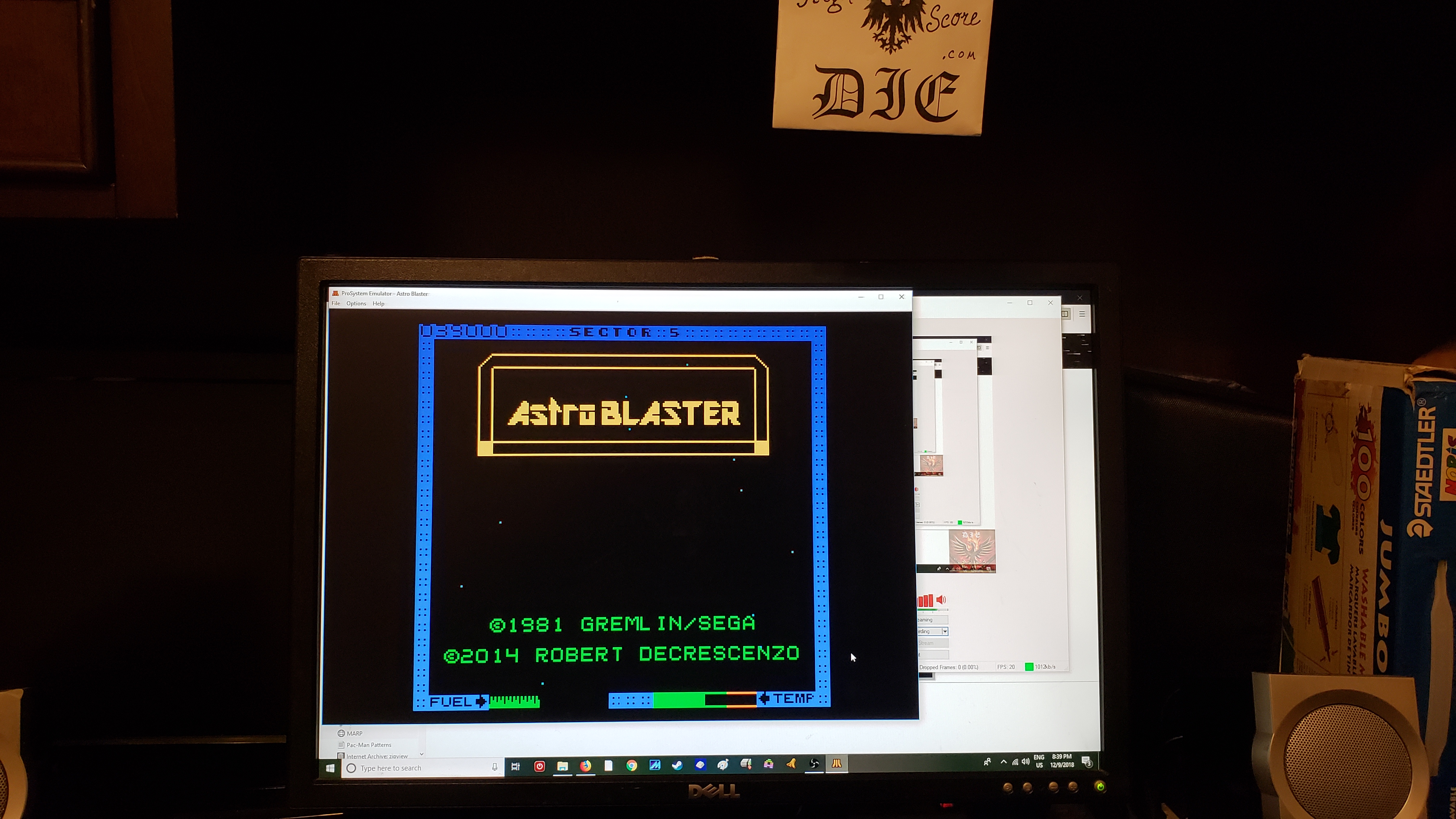 MikeDietrich: Astro Blaster [Easy/5 Lives] (Atari 7800 Emulated) 39,000 points on 2018-12-09 19:40:12