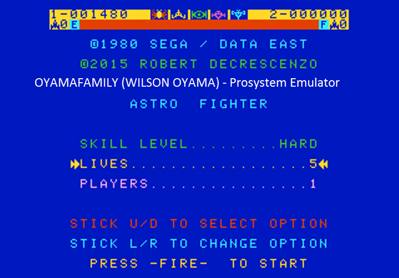 oyamafamily: Astro Fighter [Hard / 5 Lives] (Atari 7800 Emulated) 1,480 points on 2016-07-25 17:52:45