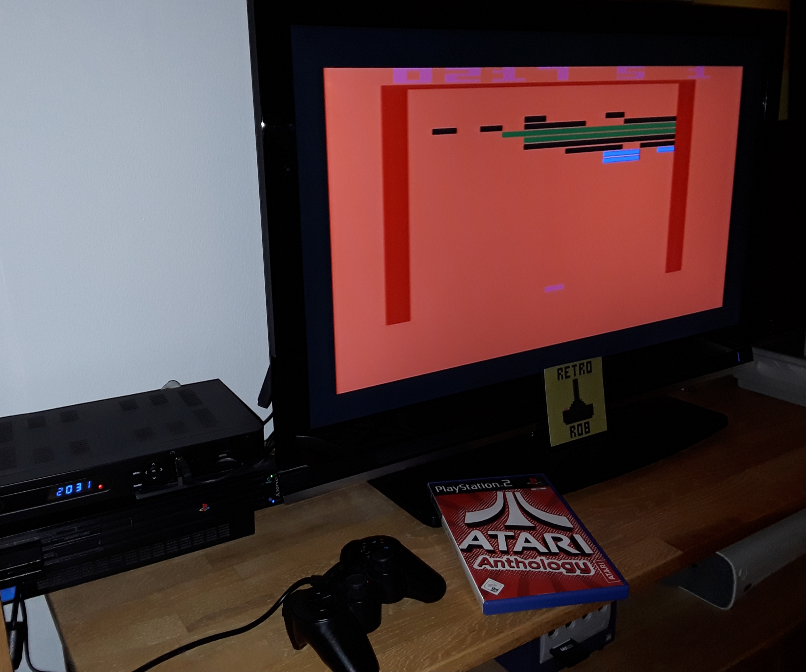 RetroRob: Atari Anthology: Super Breakout - Home Version [Game 1B] (Playstation 2) 217 points on 2019-01-28 12:36:49