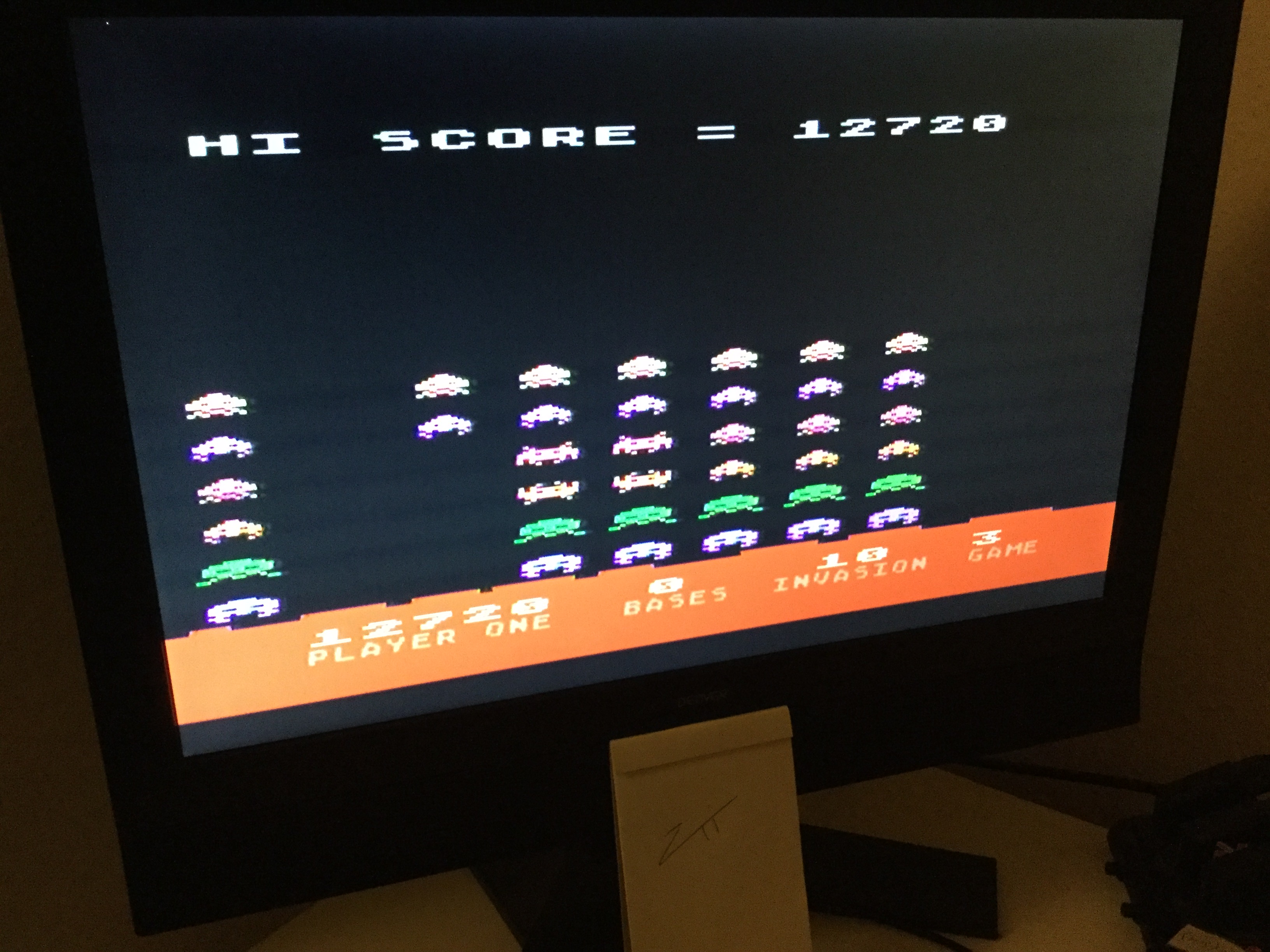 Frankie: Atari Invaders [Game 3] (Atari 400/800/XL/XE) 12,720 points on 2023-03-22 05:15:13