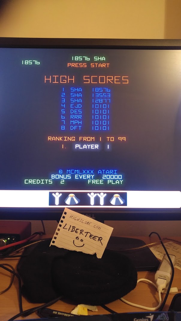 Atari Vault: Tempest [Arcade] 18,576 points