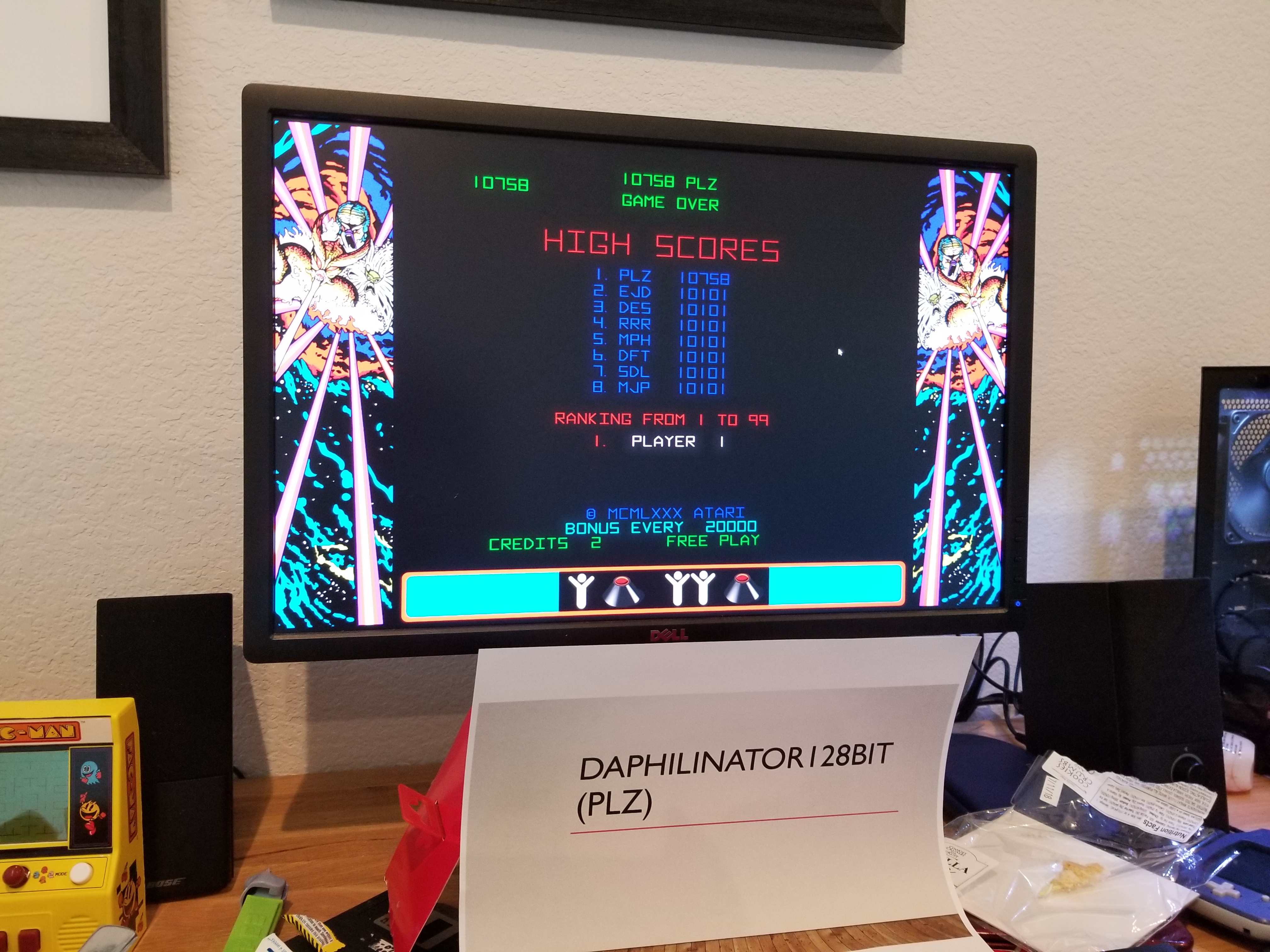 Daphilinator128bit: Atari Vault: Tempest [Arcade] (PC) 10,758 points on 2018-06-18 10:49:58