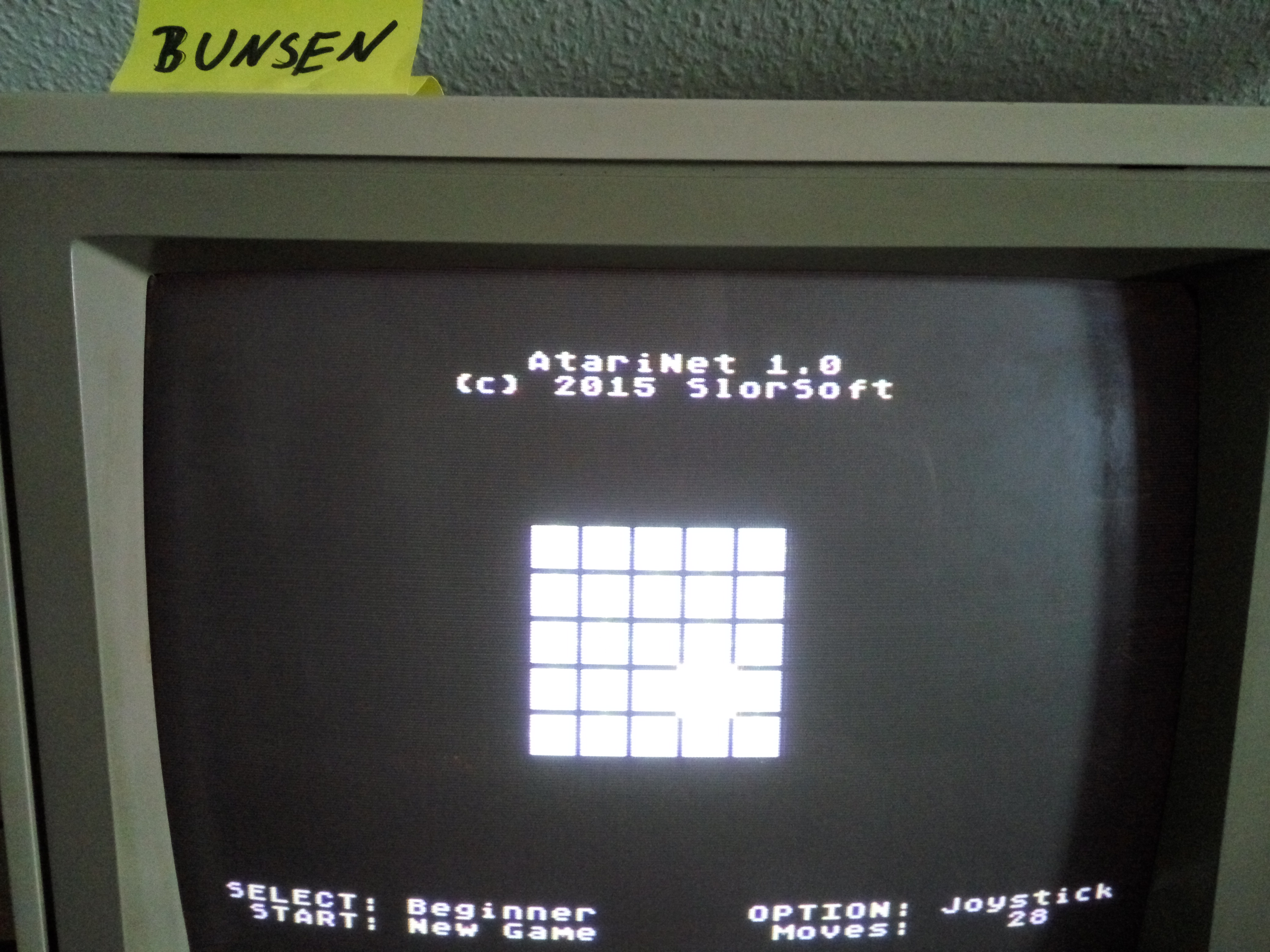 Bunsen: AtariNet 1.0 [Beginner] (Atari 400/800/XL/XE) 28 points on 2016-10-06 13:33:47