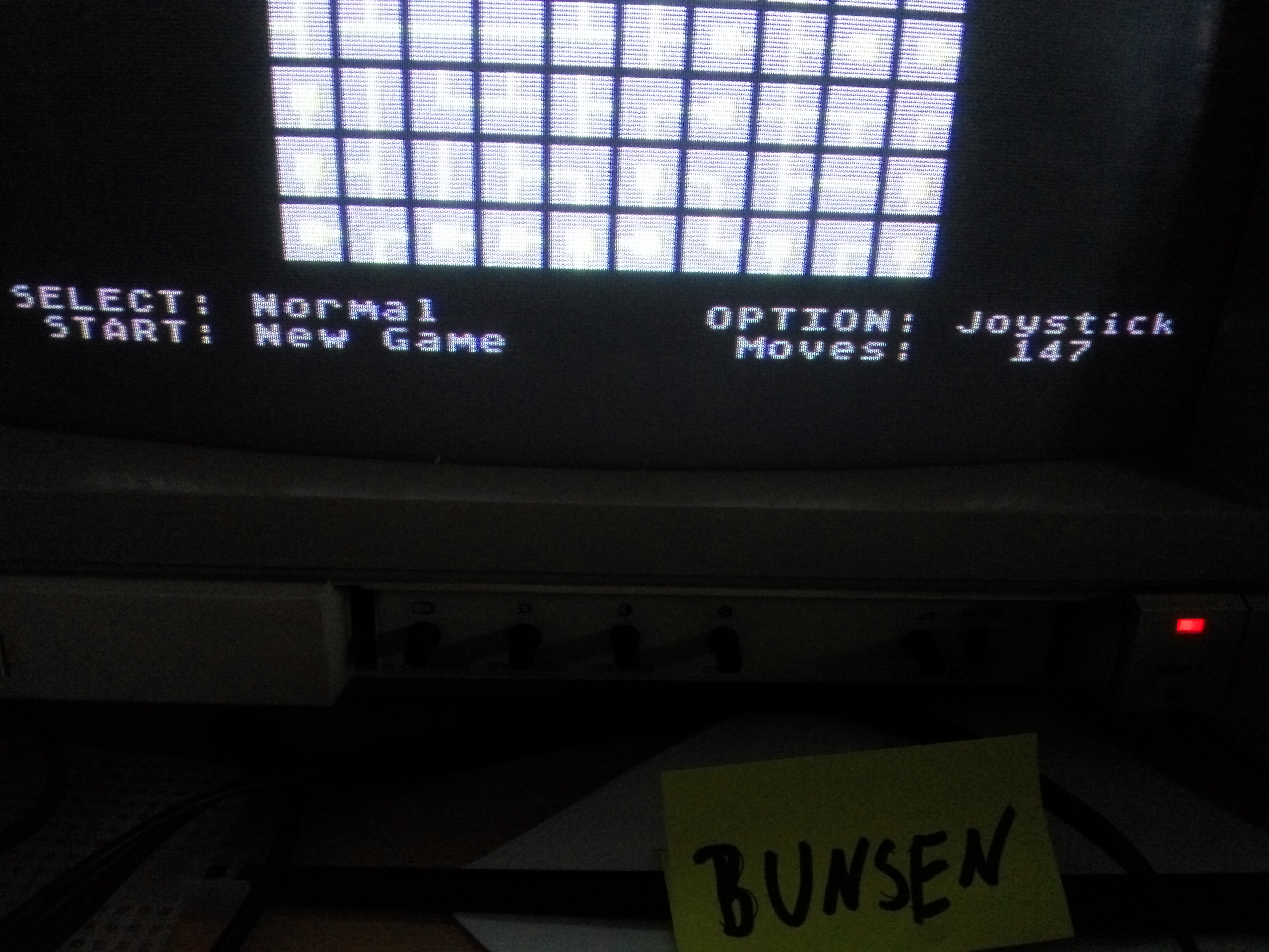 Bunsen: AtariNet 1.0 [Normal] (Atari 400/800/XL/XE) 147 points on 2016-10-06 13:39:11
