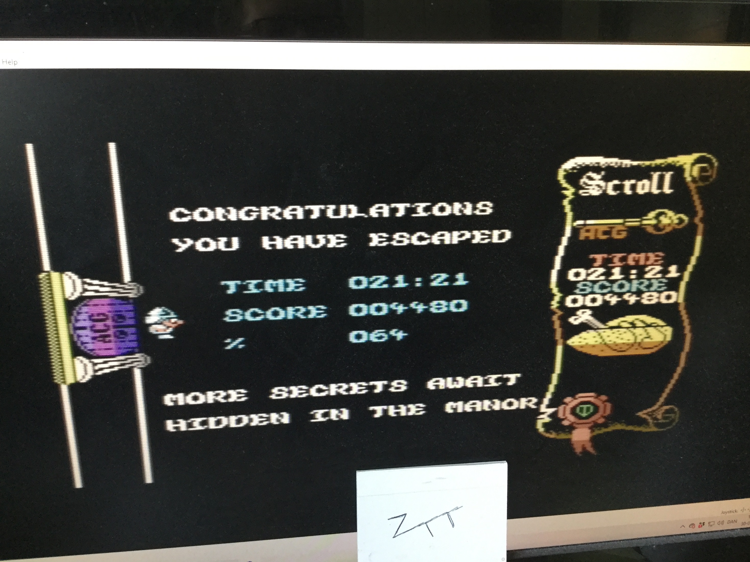 Frankie: Atic Atac [Fastest Completion Time] (Commodore 64 Emulated) 0:21:21 points on 2021-05-30 04:39:25