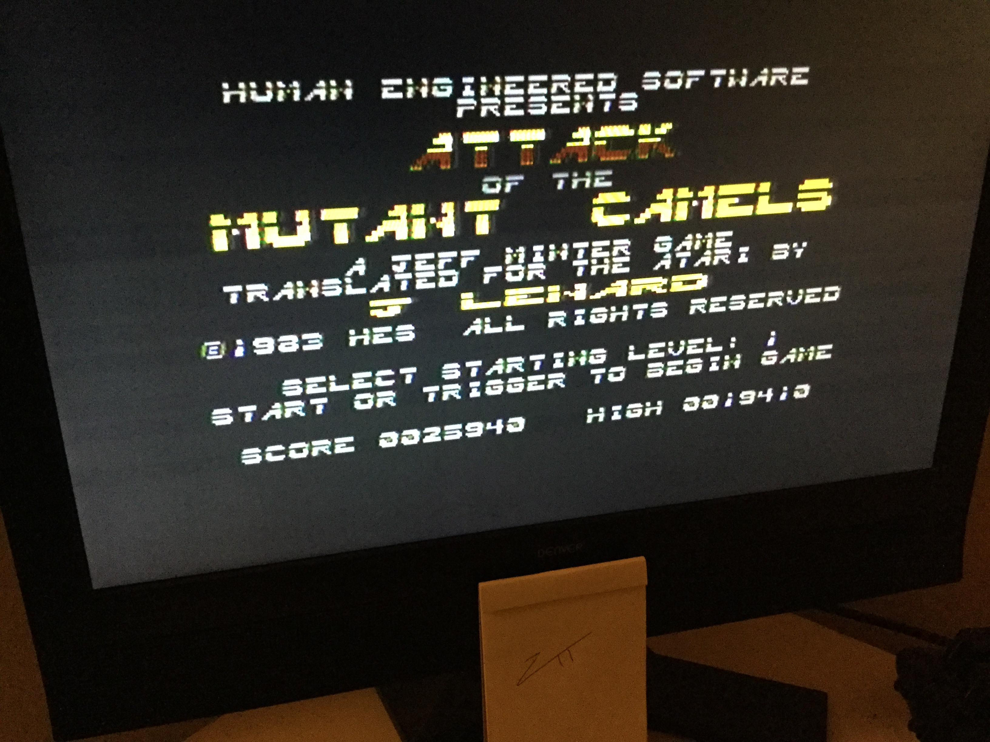 Frankie: Attack of the Mutant Camels (Atari 400/800/XL/XE) 25,940 points on 2023-03-24 06:14:25