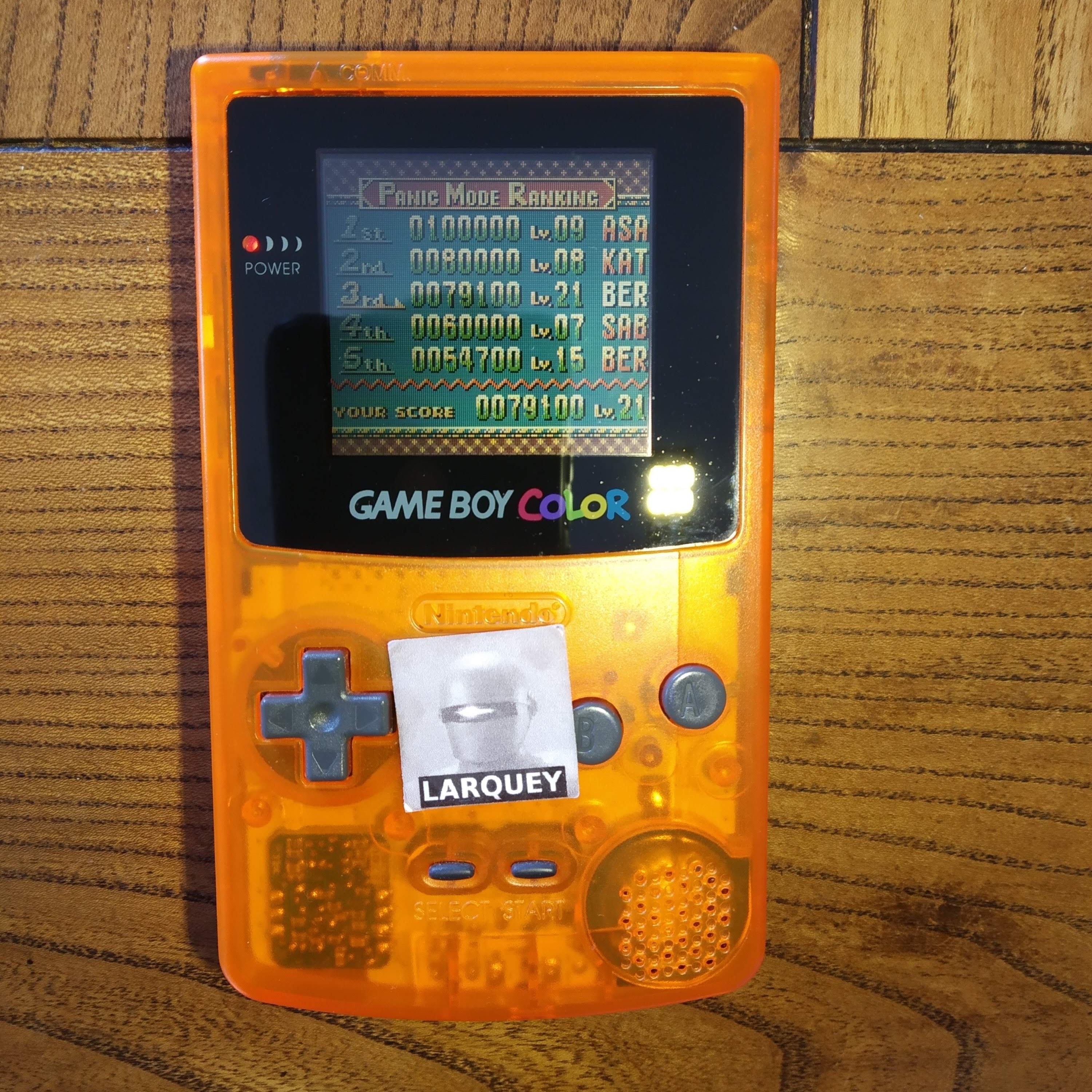 Larquey: Ballistic [Easy] (Game Boy Color) 79,100 points on 2020-06-05 11:28:39