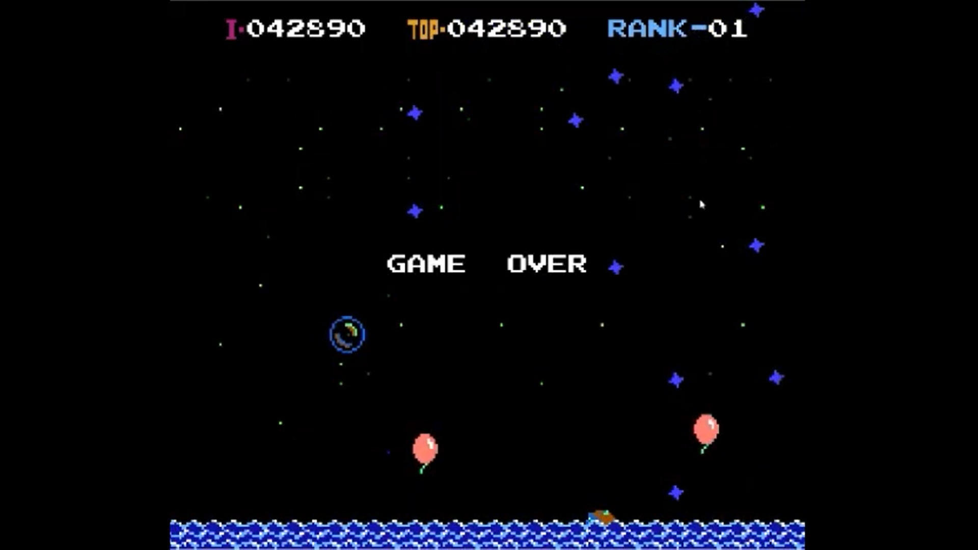 LordTiki: Balloon Fight: Game C [Balloon Trip] (NES/Famicom Emulated) 42,890 points on 2020-07-05 18:25:48
