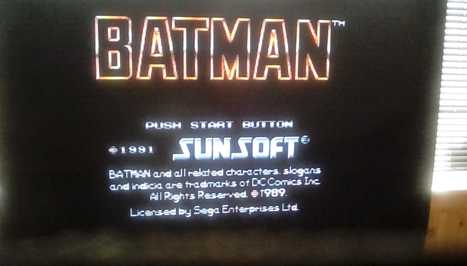 JML101582: Batman [Normal] (Sega Genesis / MegaDrive Emulated) 25,300 points on 2019-06-21 19:16:58