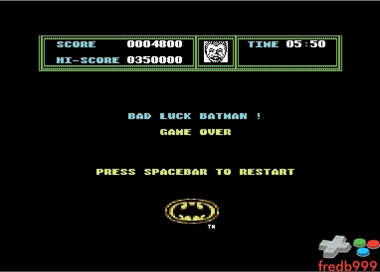 fredb999: Batman: The Movie (Commodore 64 Emulated) 4,800 points on 2016-06-06 10:22:48