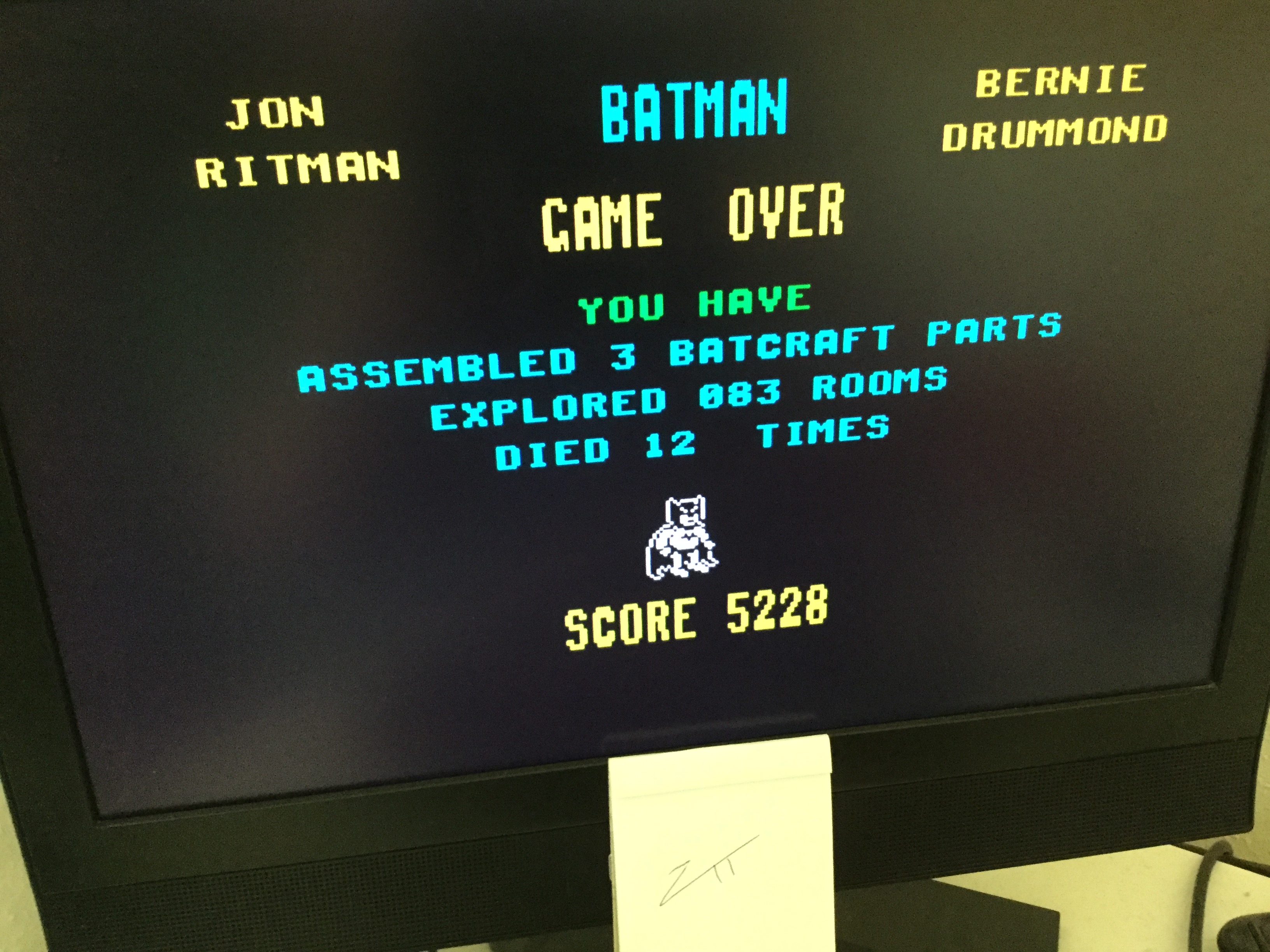 Frankie: Batman (ZX Spectrum) 5,228 points on 2022-05-20 05:26:12