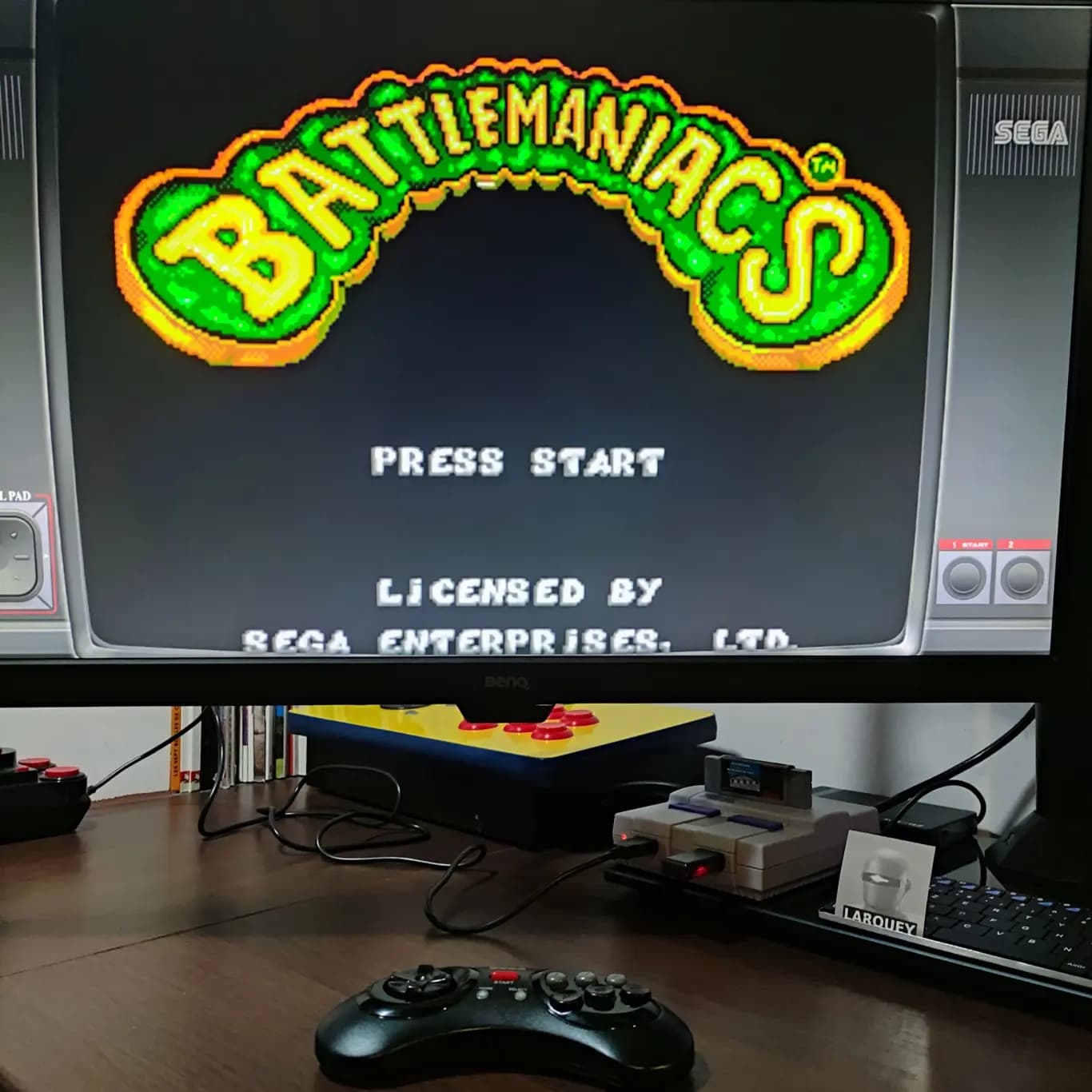 Larquey: Battlemaniacs [Hard] (Sega Master System Emulated) 3,450 points on 2022-08-14 04:52:15