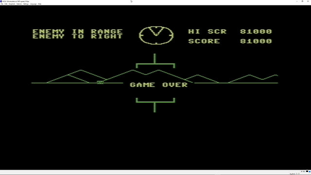 ILLSeaBass: Battlezone (Commodore 64 Emulated) 81,000 points on 2018-04-21 13:45:39