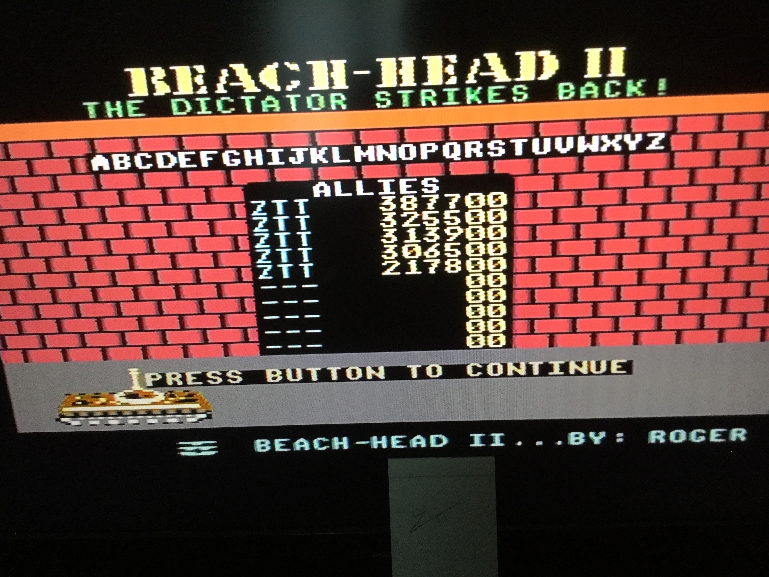 Frankie: Beach Head II [Level 1] (Commodore 64) 387,700 points on 2022-04-18 01:02:46
