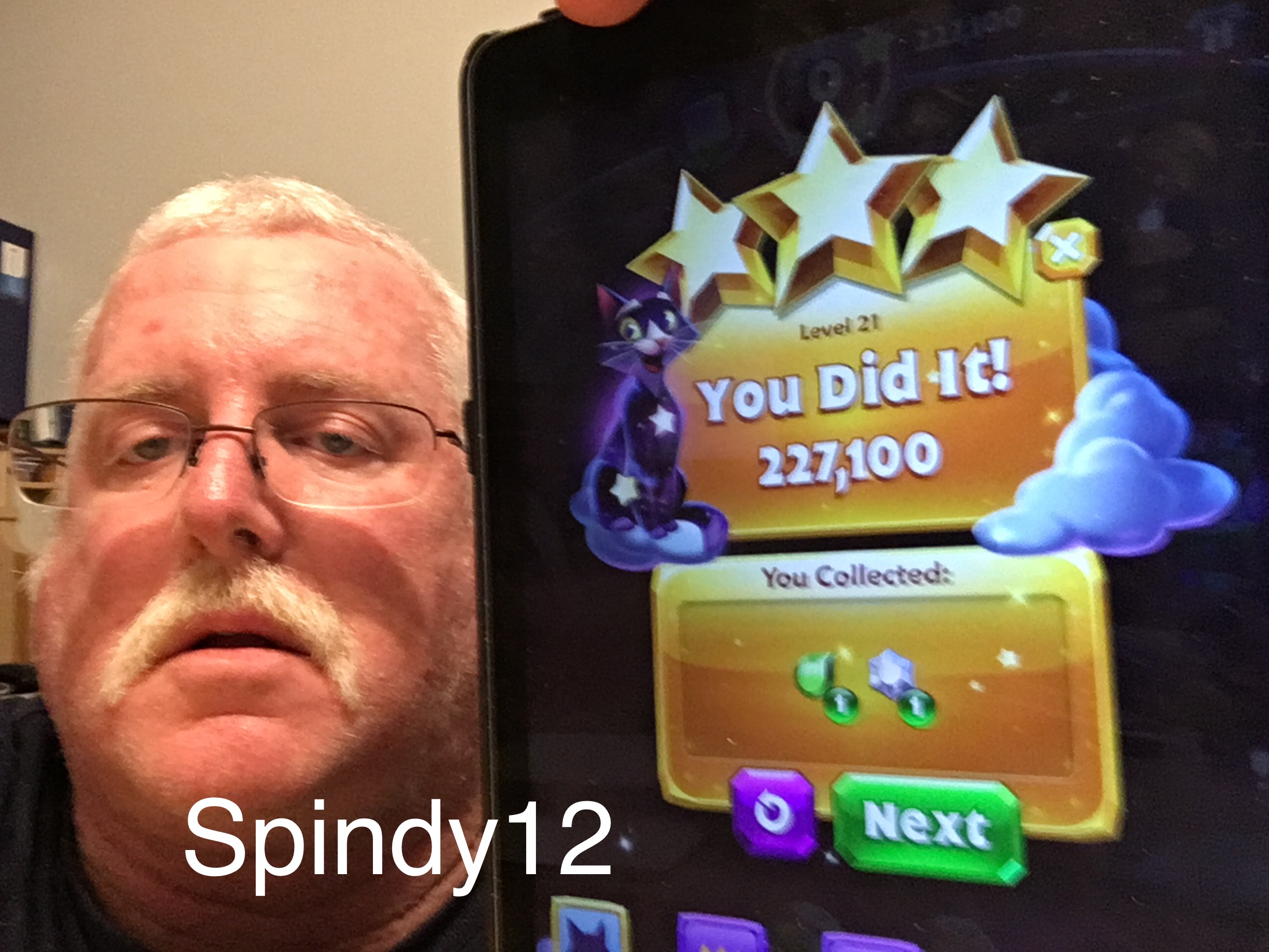 Spindy12: Bejeweled Stars: Level 21 - Mix It Up (iOS) 227,100 points on 2016-12-25 08:01:40