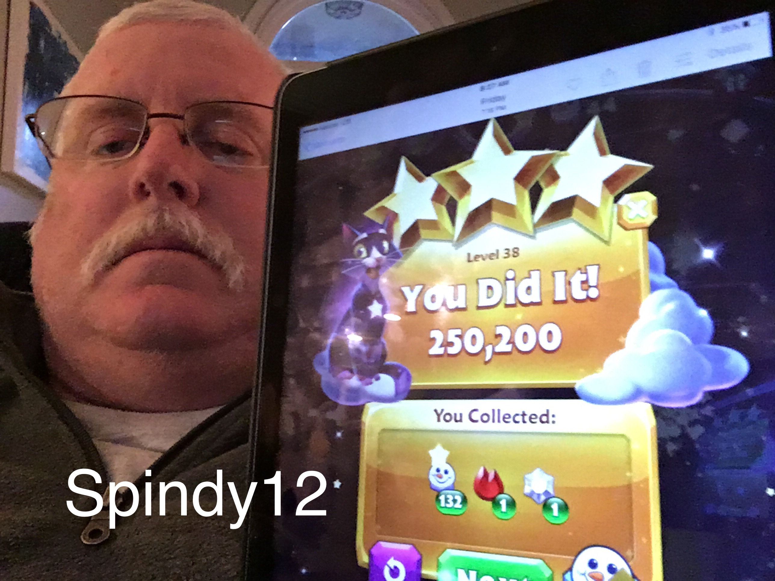 Spindy12: Bejeweled Stars: Level 38: Take a shine on this (iOS) 250,200 points on 2016-12-25 12:20:54