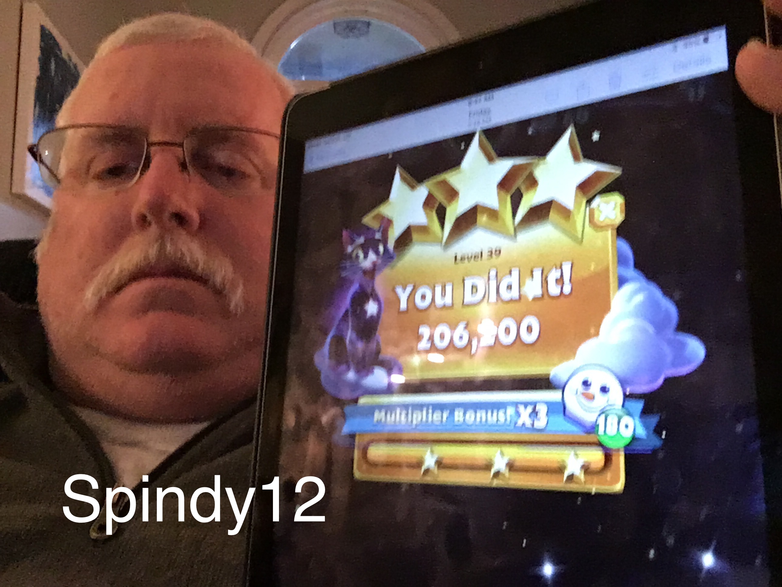 Spindy12: Bejeweled Stars: Level 39: Trocky Postioning (iOS) 206,200 points on 2016-12-25 12:23:30