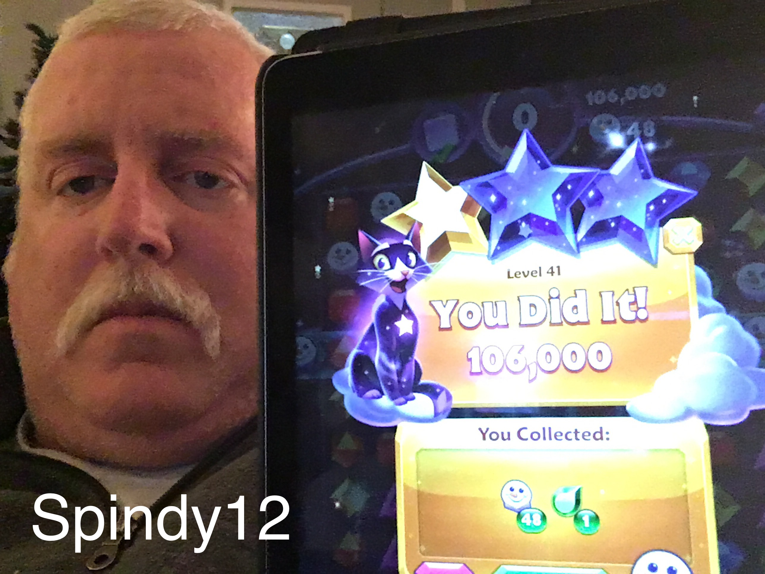 Spindy12: Bejeweled Stars: Level 41: Round the bend (iOS) 106,000 points on 2016-12-25 19:31:05