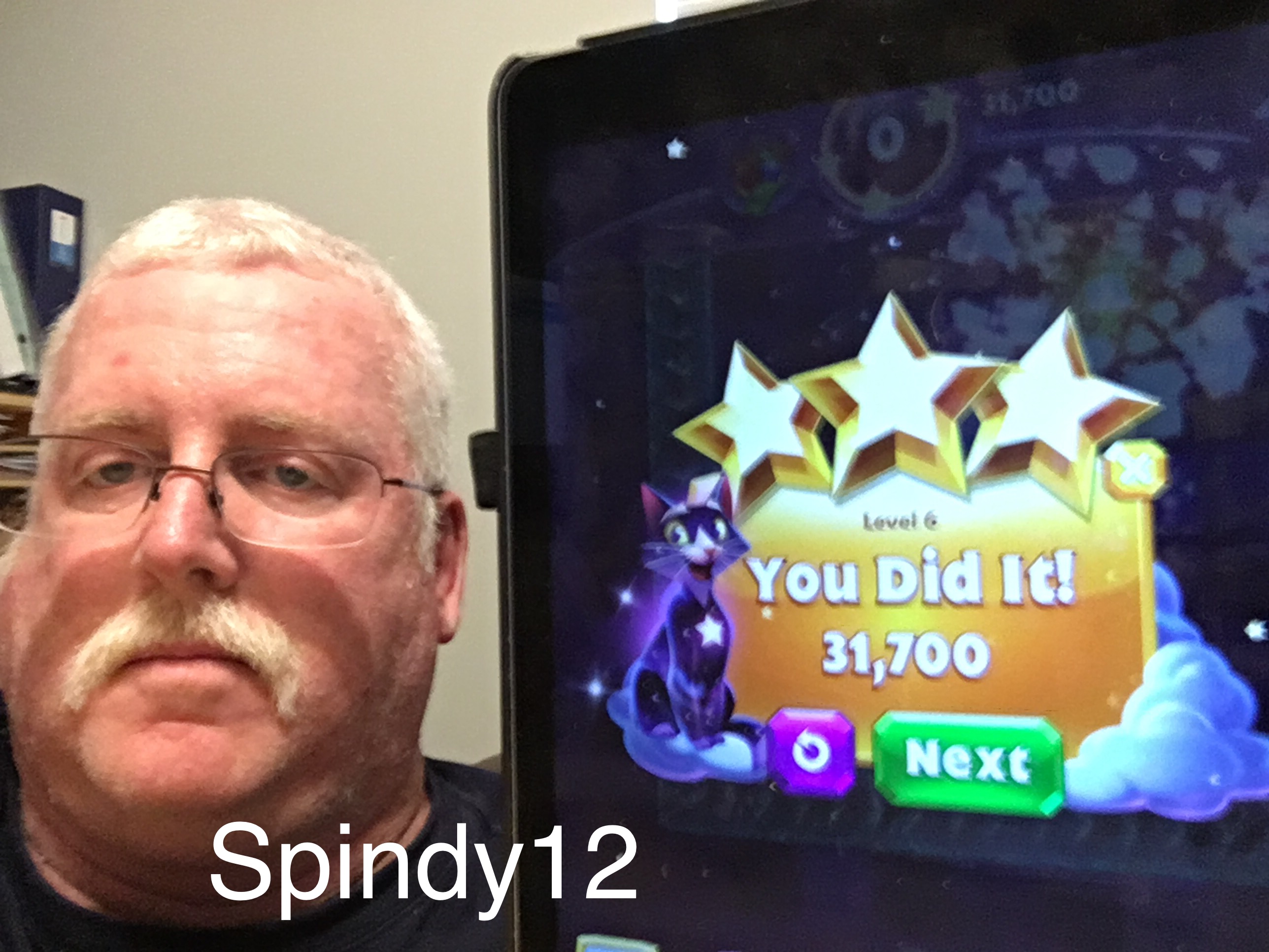 Spindy12: Bejeweled Stars: Level 6 - Special Delivery (iOS) 31,700 points on 2016-12-25 07:33:40