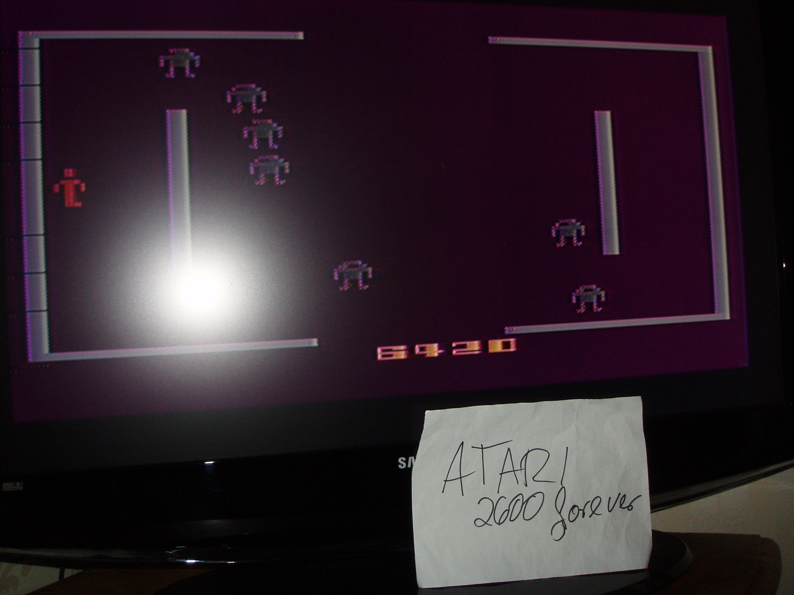 atari2600forever: Berzerk: Game 3 (Atari 2600) 6,420 points on 2019-02-25 02:17:16
