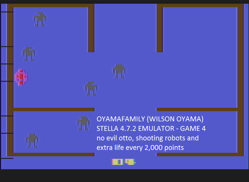 oyamafamily: Berzerk: Game 4 (Atari 2600 Emulated) 16,100 points on 2016-07-11 16:07:33