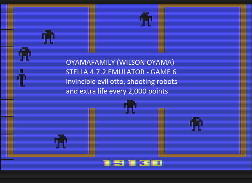 oyamafamily: Berzerk: Game 6 (Atari 2600 Emulated) 19,130 points on 2016-07-11 16:06:47