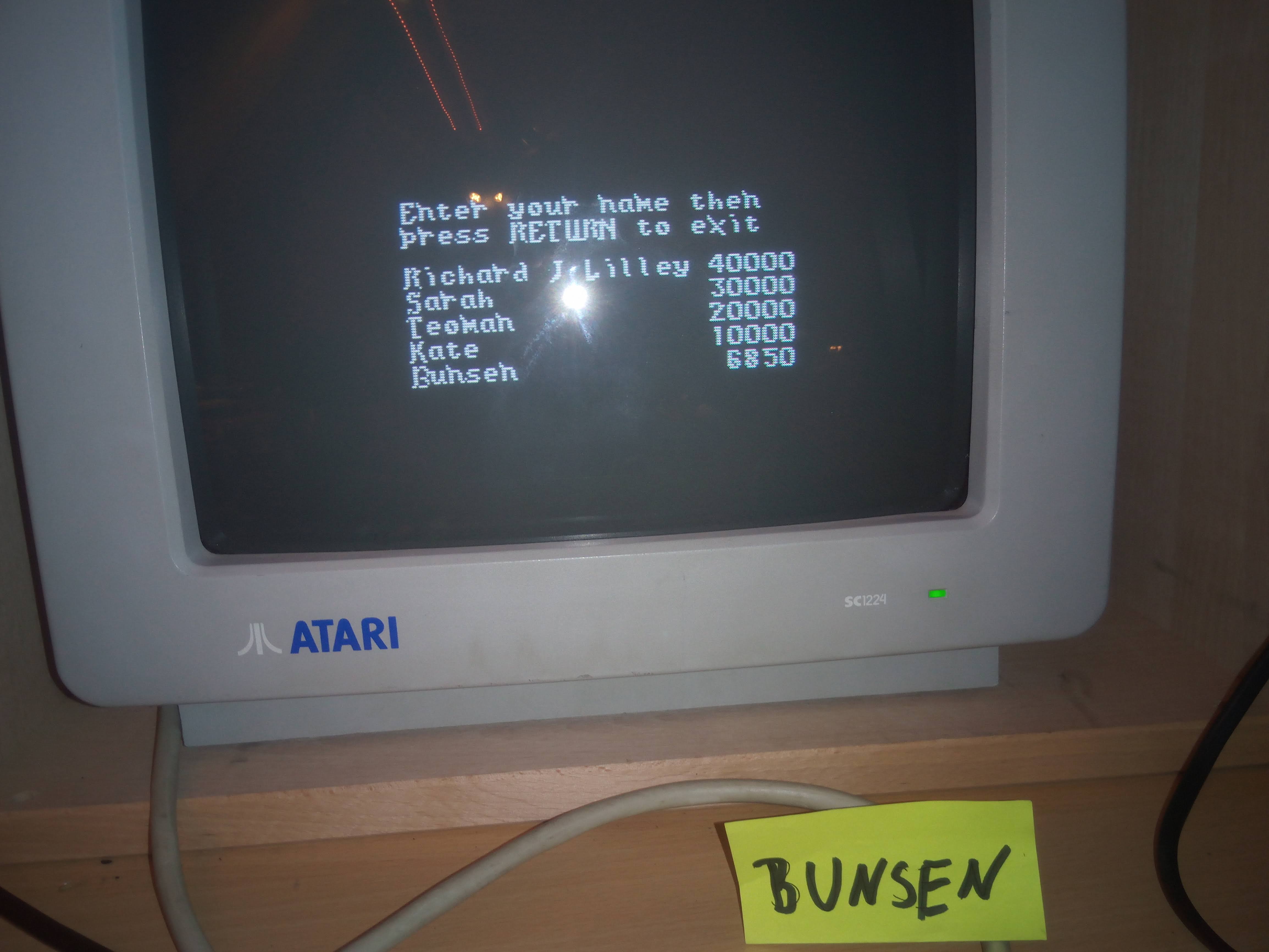 Bunsen: Black Tiger (Atari ST) 6,850 points on 2019-12-27 14:51:54