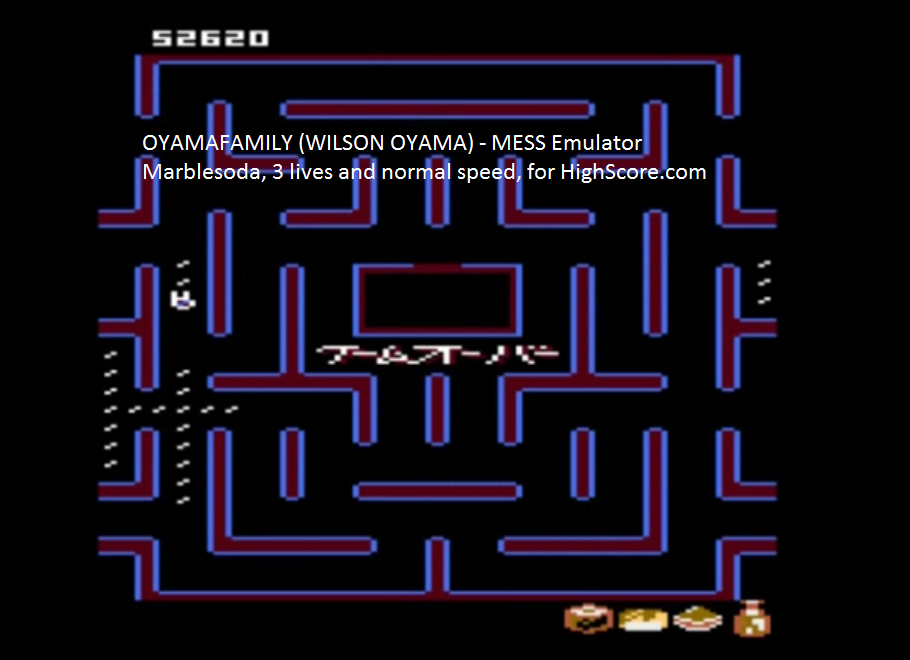 oyamafamily: Bleach Pac-Man: Marble Soda Start (Atari 7800 Emulated) 52,620 points on 2016-02-22 18:08:28