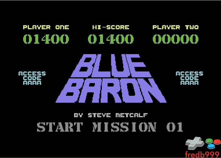 fredb999: Blue Baron (Commodore 64 Emulated) 1,400 points on 2016-06-06 10:19:21